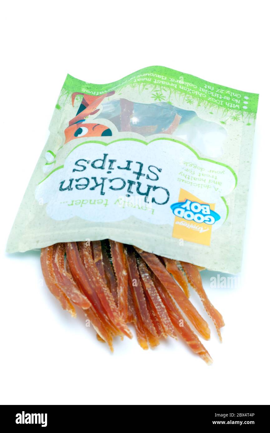 Good Boy Chicken Strips Hundesnacks Stockfoto
