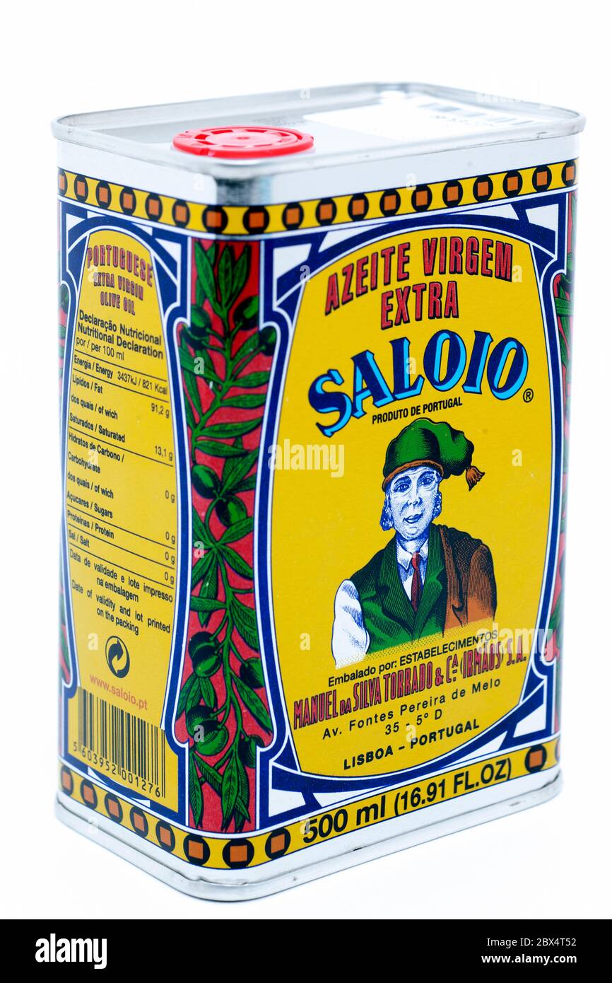 500 ml natives Olivenöl Extra Saloio Stockfoto