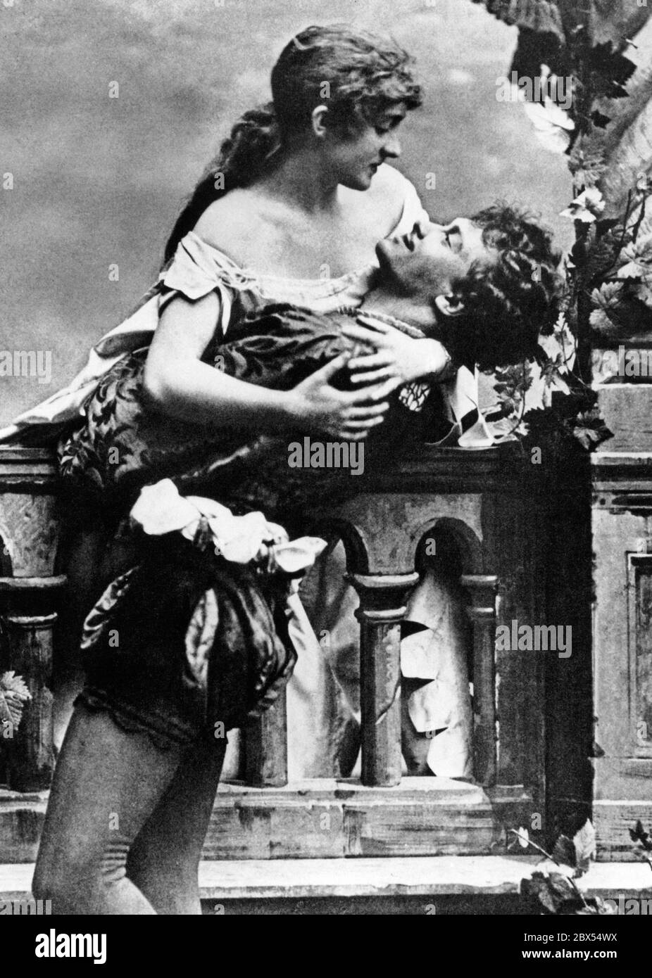 Josef Kainz und Anna von Hochenburger als Romeo und Julia. Stockfoto