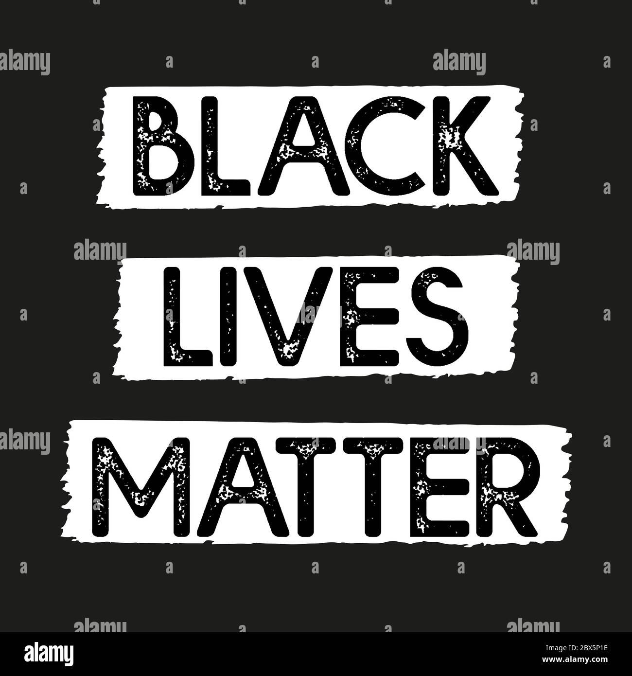 Hand skizziert Black Lives Matter Zitat. Beschriftung für Poster, Flyer, Header, Social Media, Banner Stock Vektor