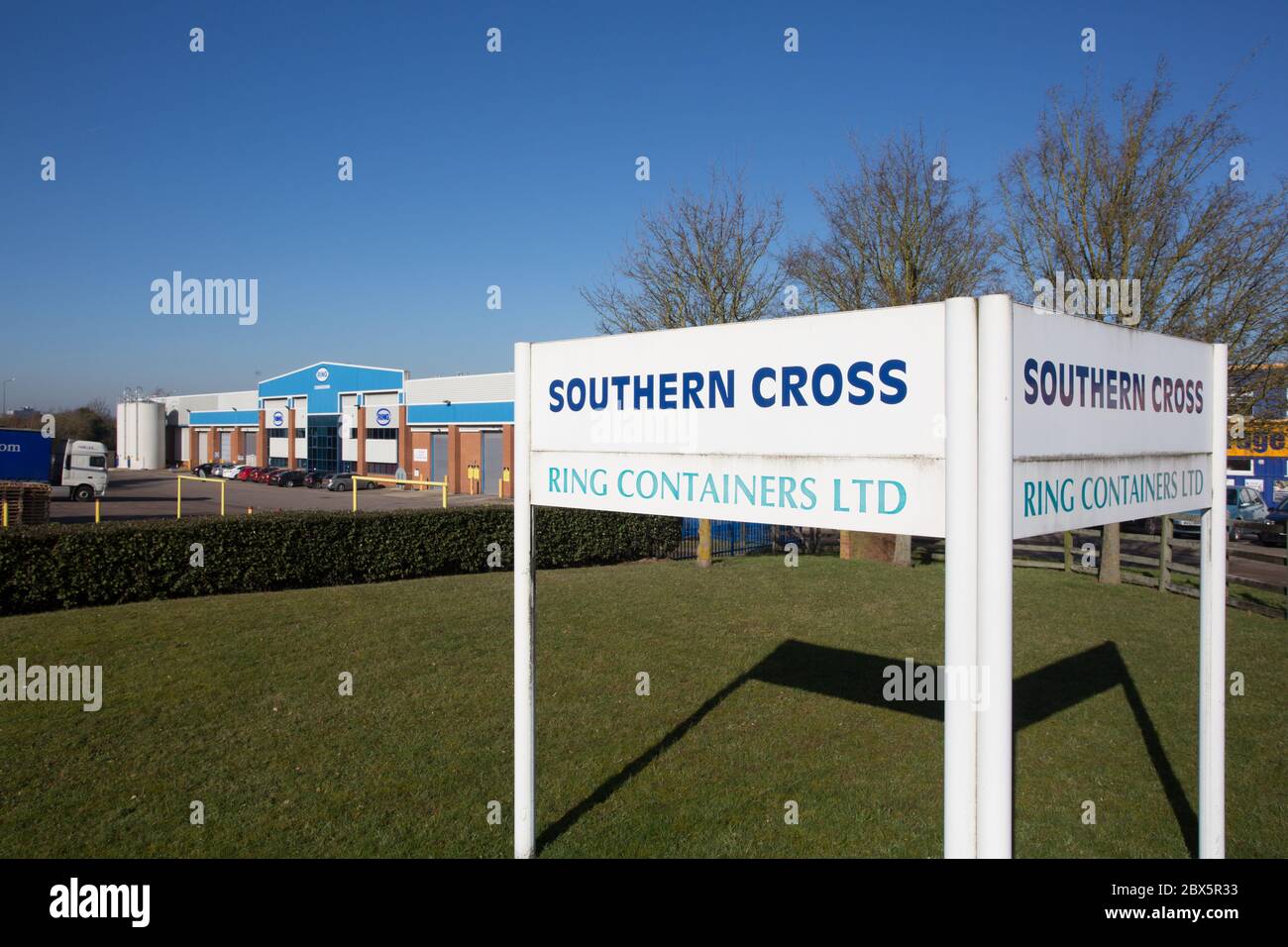 Ring Containers Räumlichkeiten, Southern Cross, Swanley, Kent Stockfoto