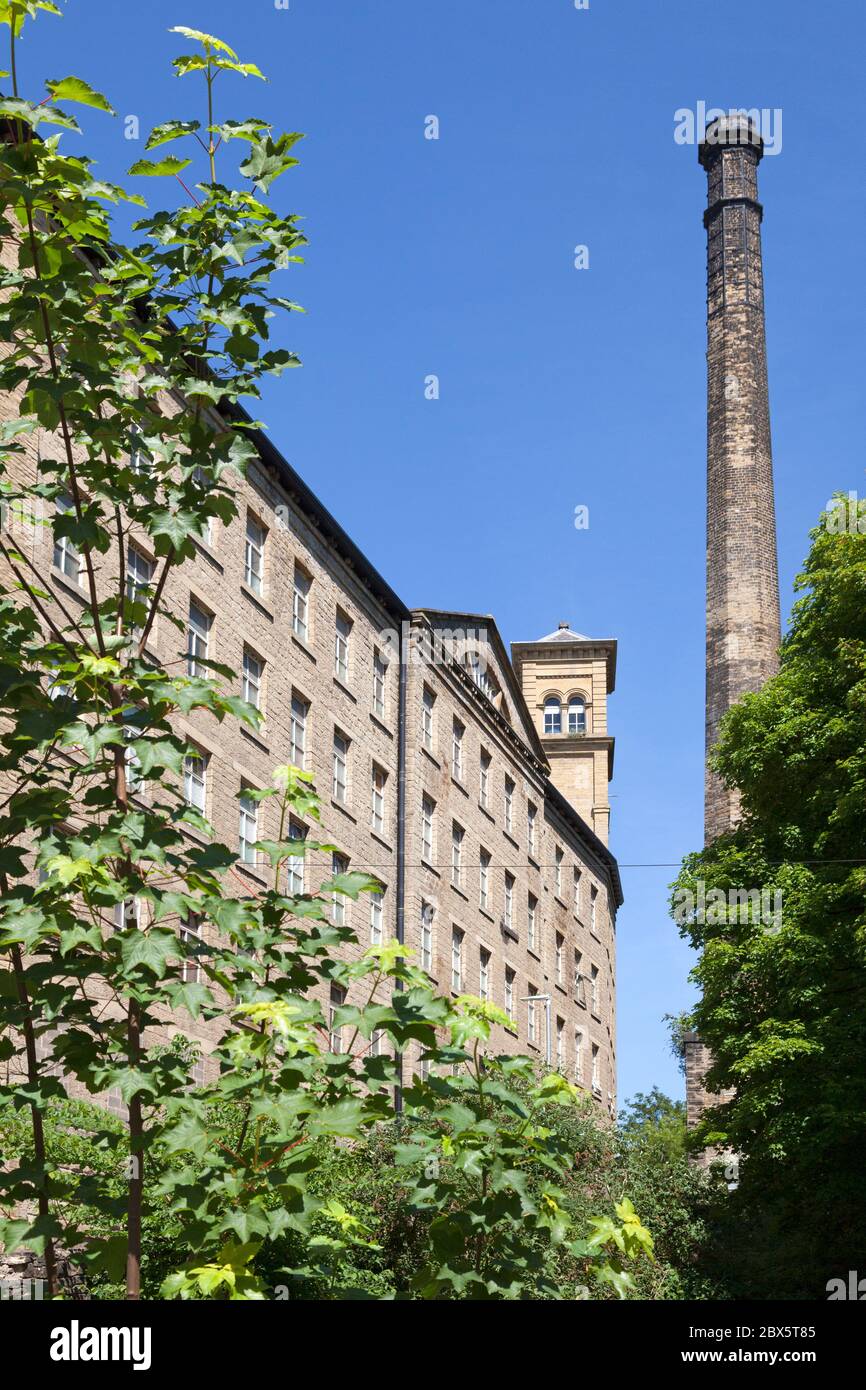 Shaw Lodge Mills, Halifax, West Yorkshire Stockfoto