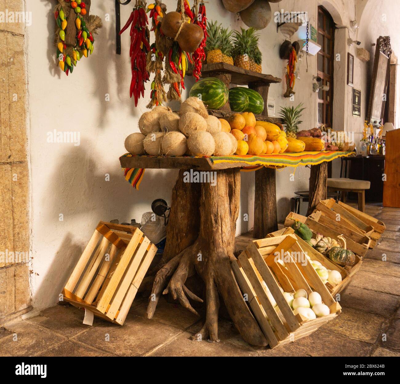 Obst und Gemüse im Restaurant Stockfoto