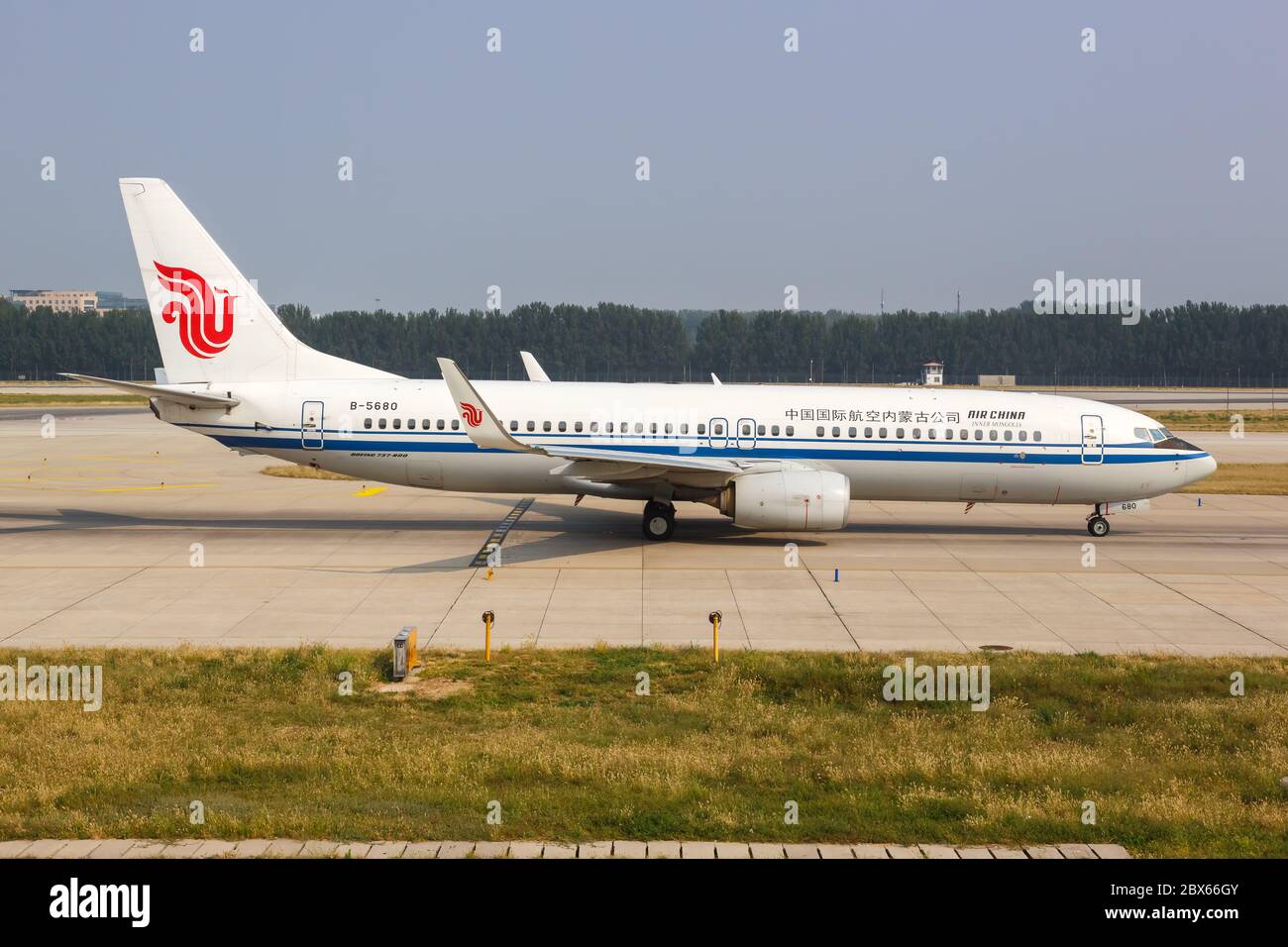 Peking, China - 2. Oktober 2019: Air China Inner Mongolia Boeing 737-800 Flugzeug am Flughafen Peking Hauptstadt PEK in China. Boeing ist eine amerikanische airc Stockfoto