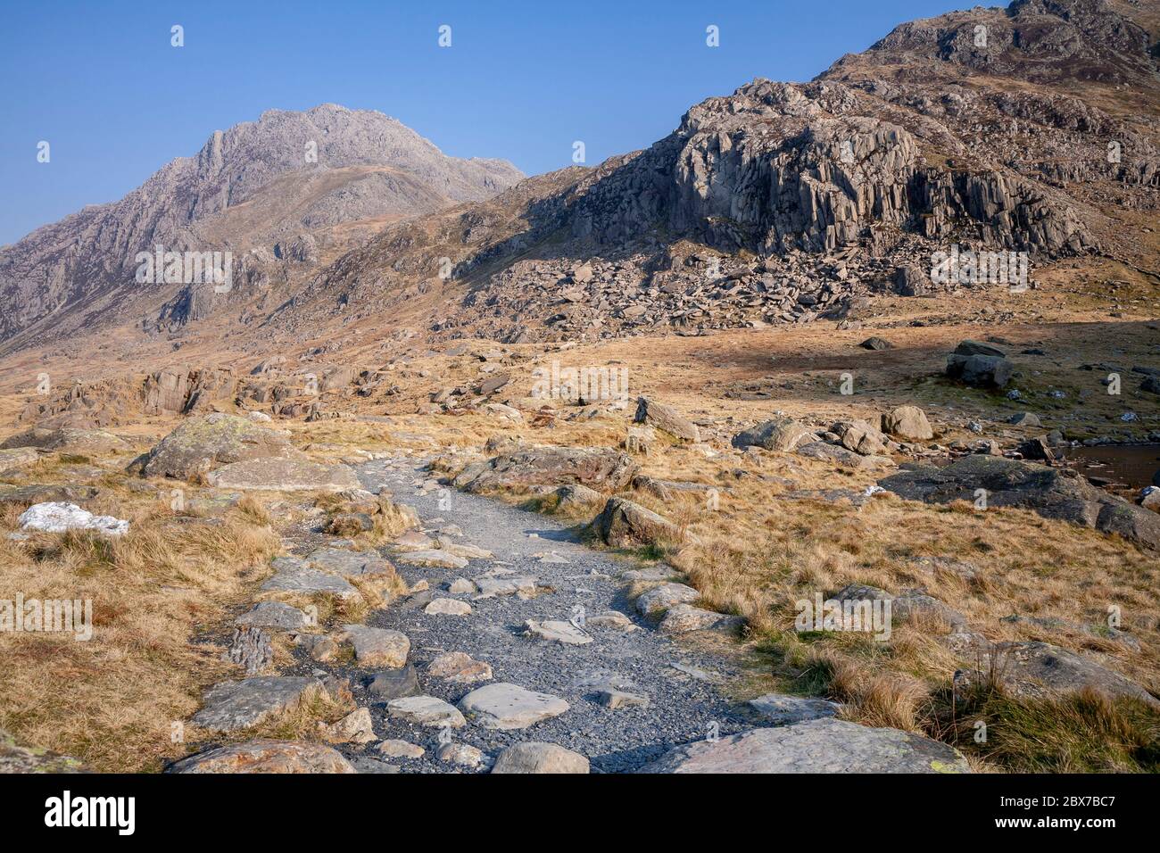 Tryfan Berg, Snowdonia, Nordwales Stockfoto