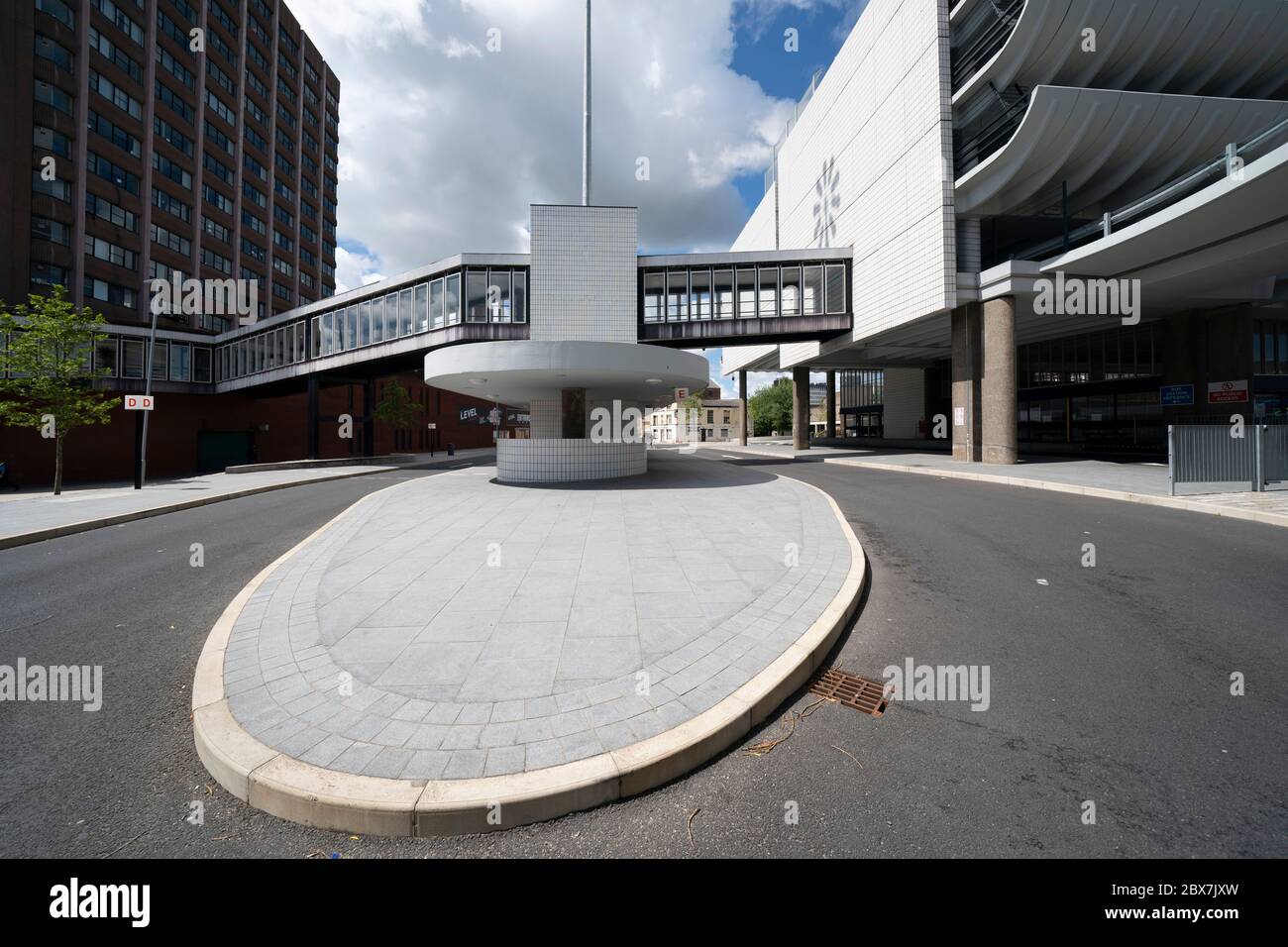 Preston, Großbritannien. Juni 2020. Bild zeigt Preston Busbahnhof von Ove Arup und Partners im Brutalistischen Architekturstil zwischen 1968 und 19 gebaut Stockfoto