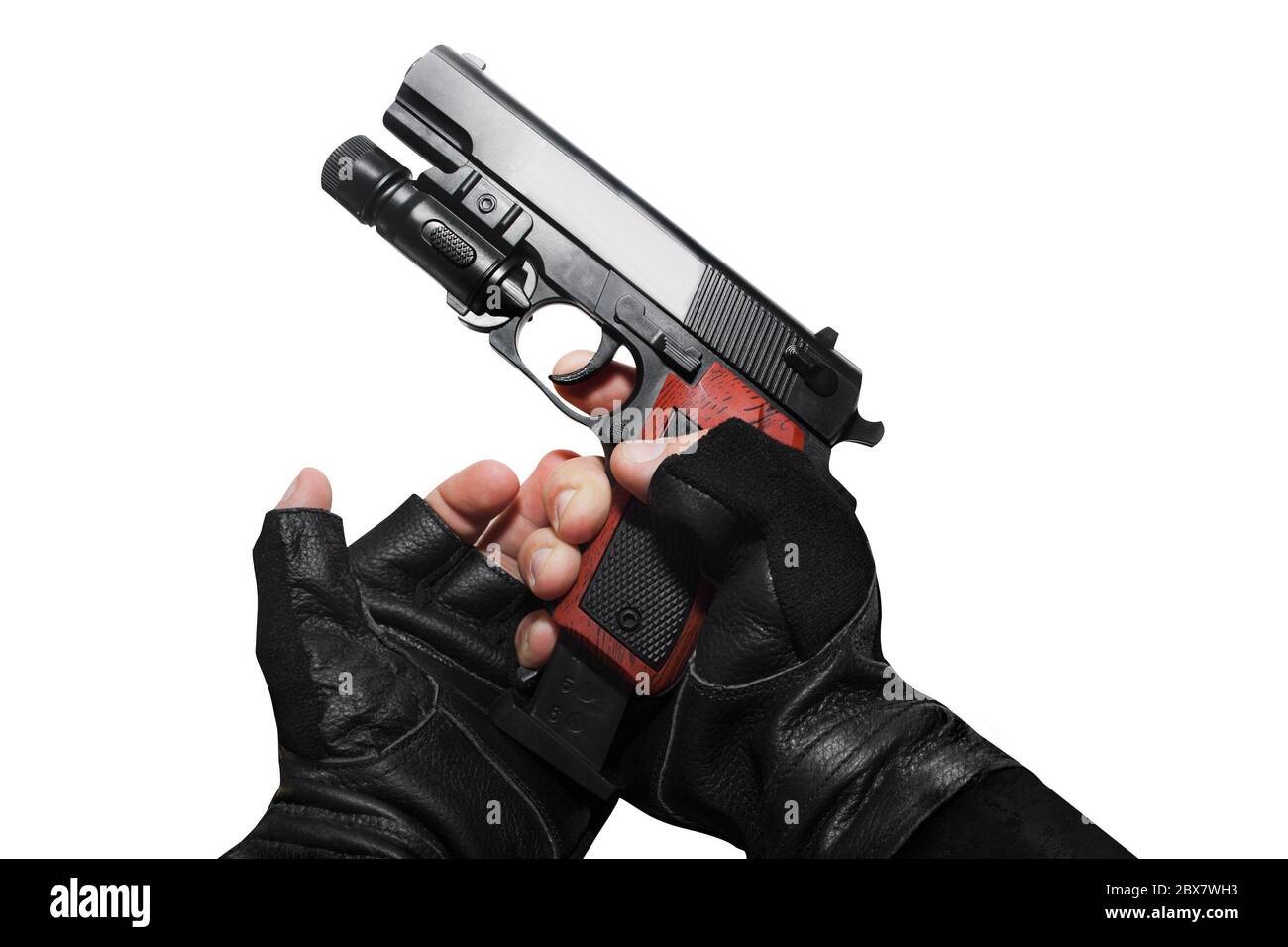 Lederhandschuhe Pistole Stockfotos und bilder Kaufen Alamy Hund In Blauer Manschette Mit Pistole Stockbild Bild von