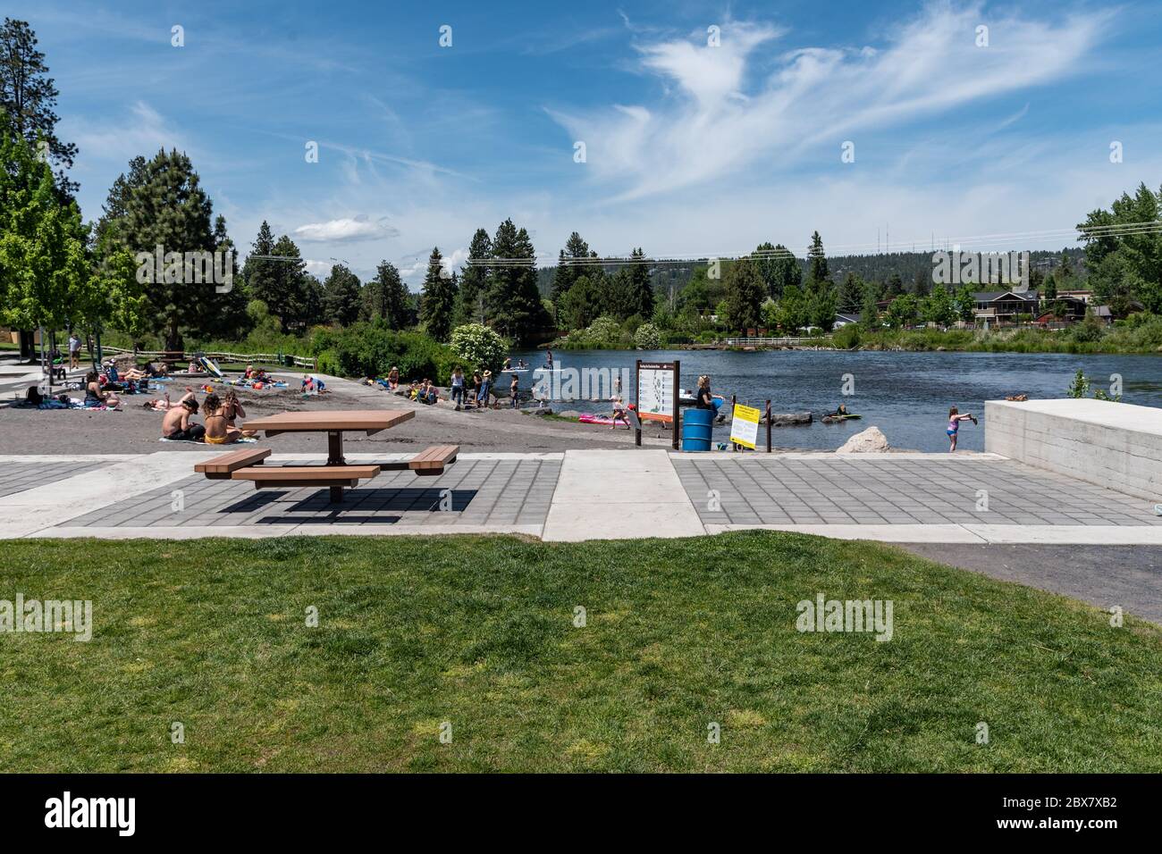 Schwimmbereich im McKay Park in Bend Oregon USA Stockfoto