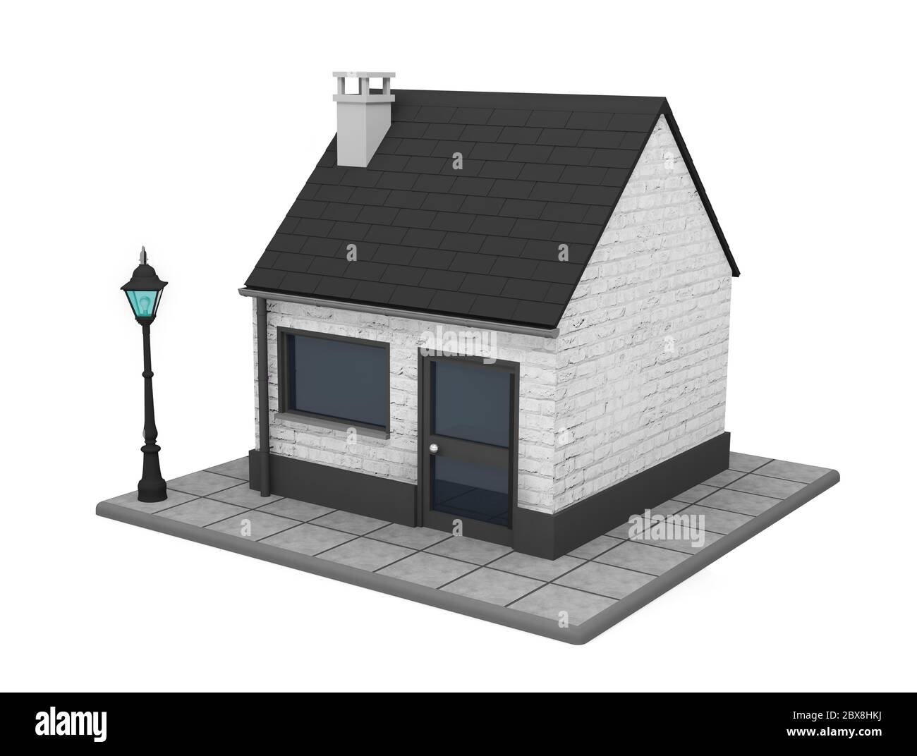 Kleines Haus Immobilien Bau Stockfoto