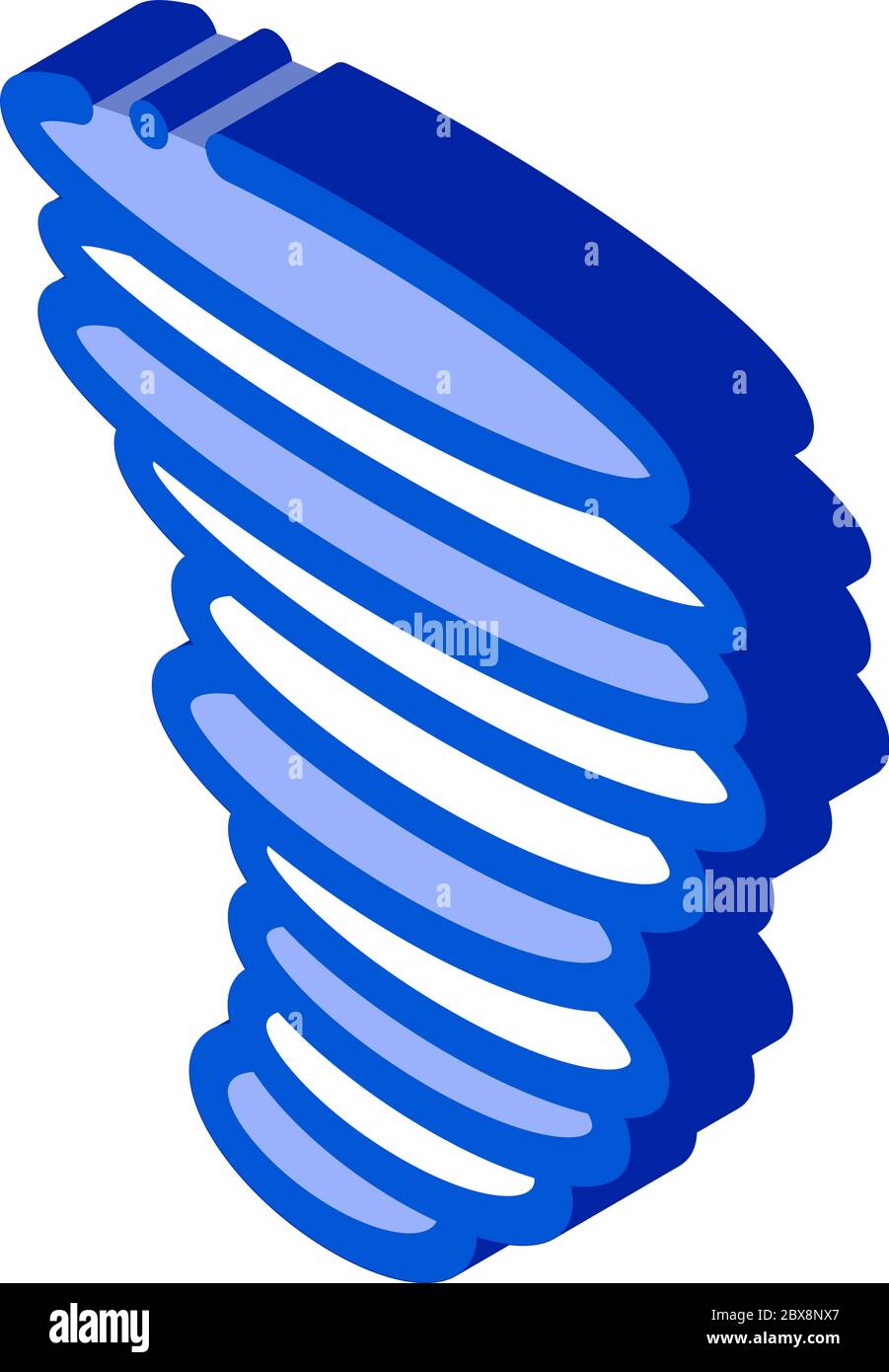 Tornado Hurricane isometrische Symbol Vektor-Illustration Stock Vektor