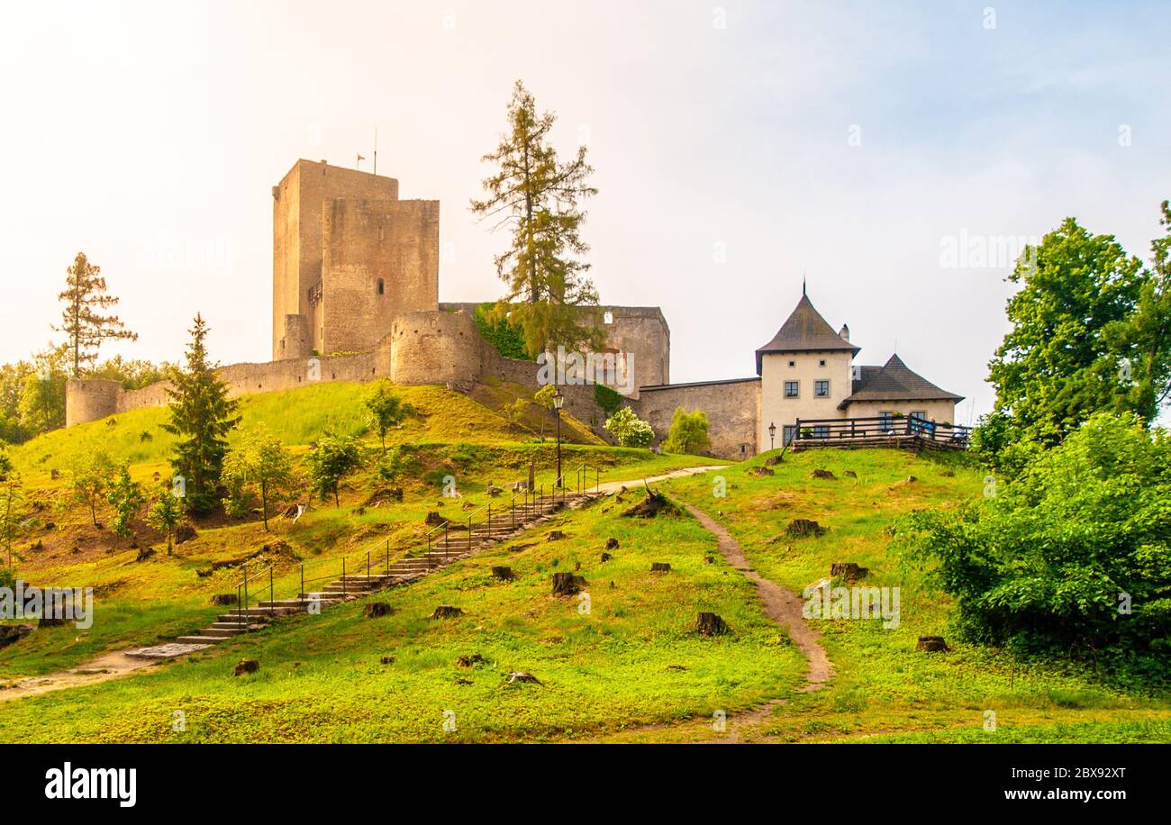 Burgruine Landstejn in Tschechien, Kanada. Stockfoto