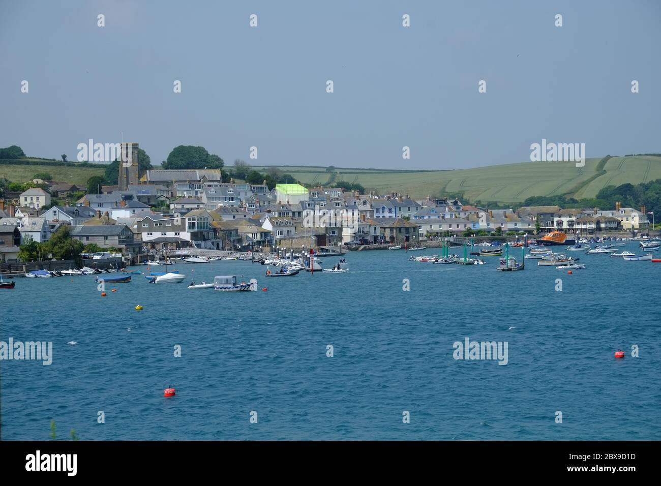 Salcombe Harbour and Town, Devon, England, Großbritannien Stockfoto