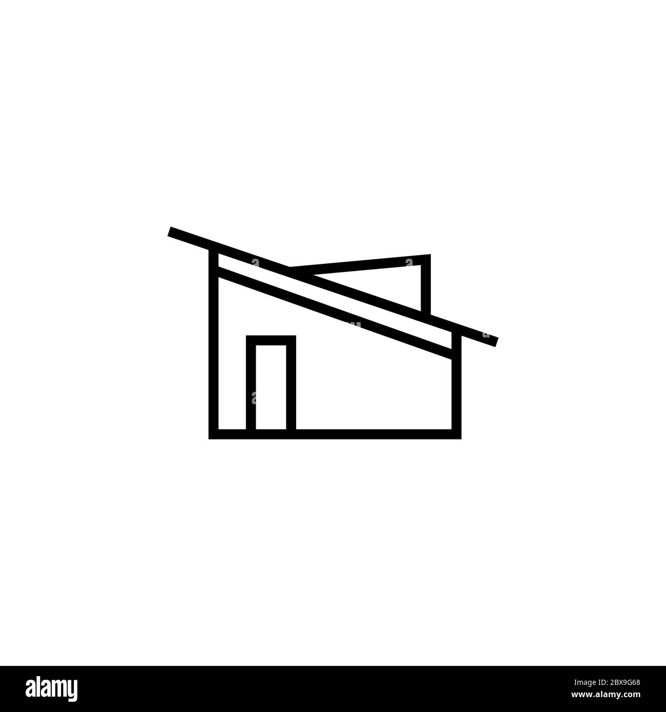 Modernes Symbol des Hauses. Vektor der Designvorlage Stock Vektor