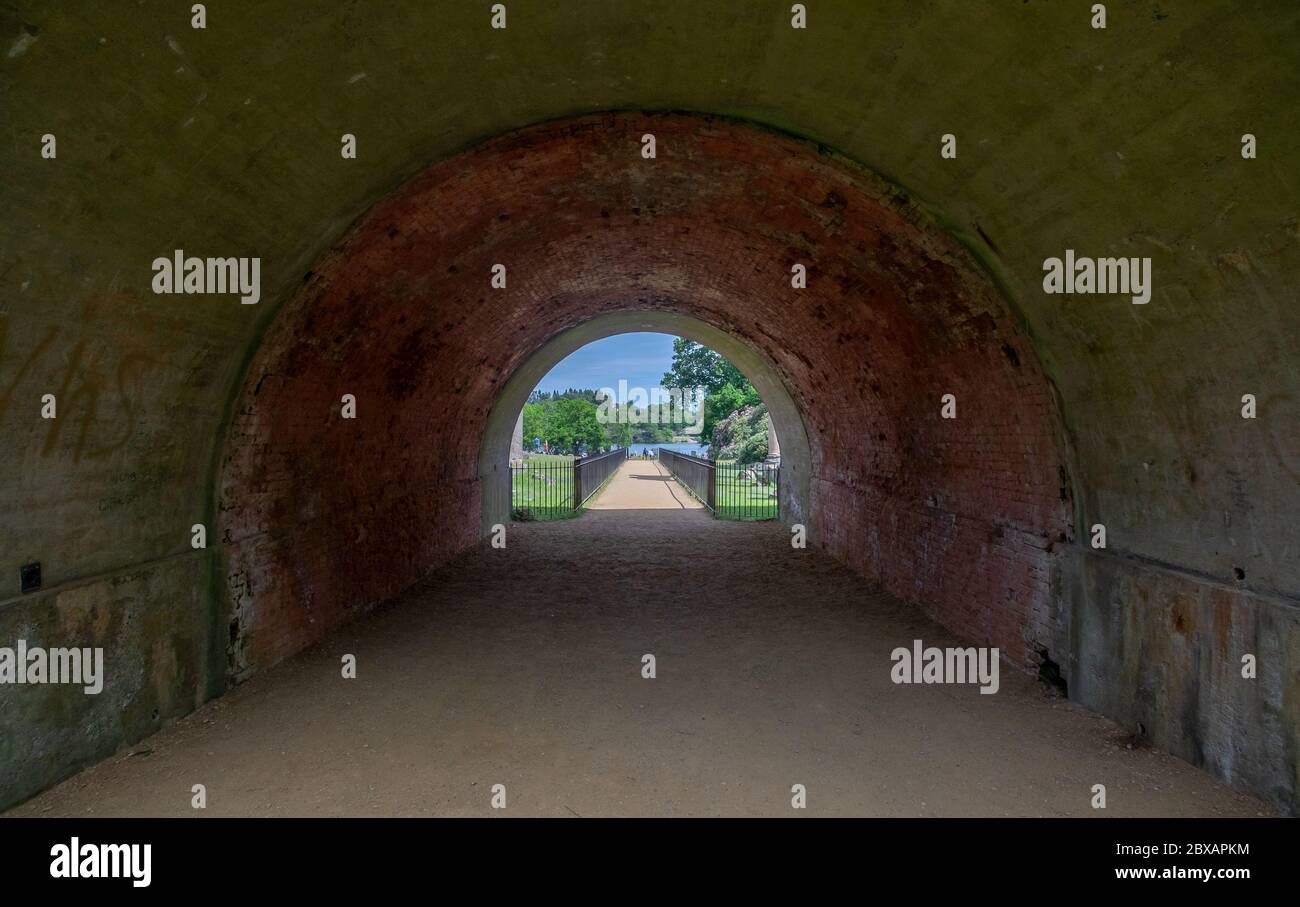 Virginia Water Lake und der Windsor Great Park in Surrey UK Stockfoto
