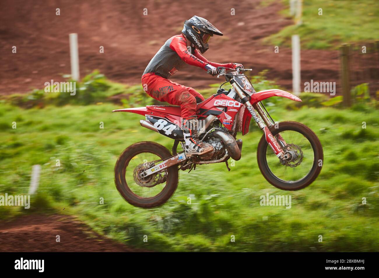 Motocross-Rennen in Exeter Stockfoto