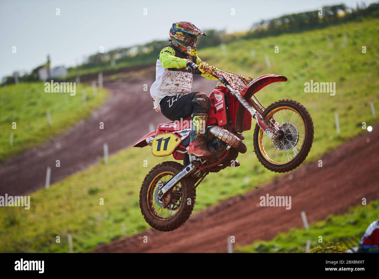 Motocross-Rennen in Exeter Stockfoto