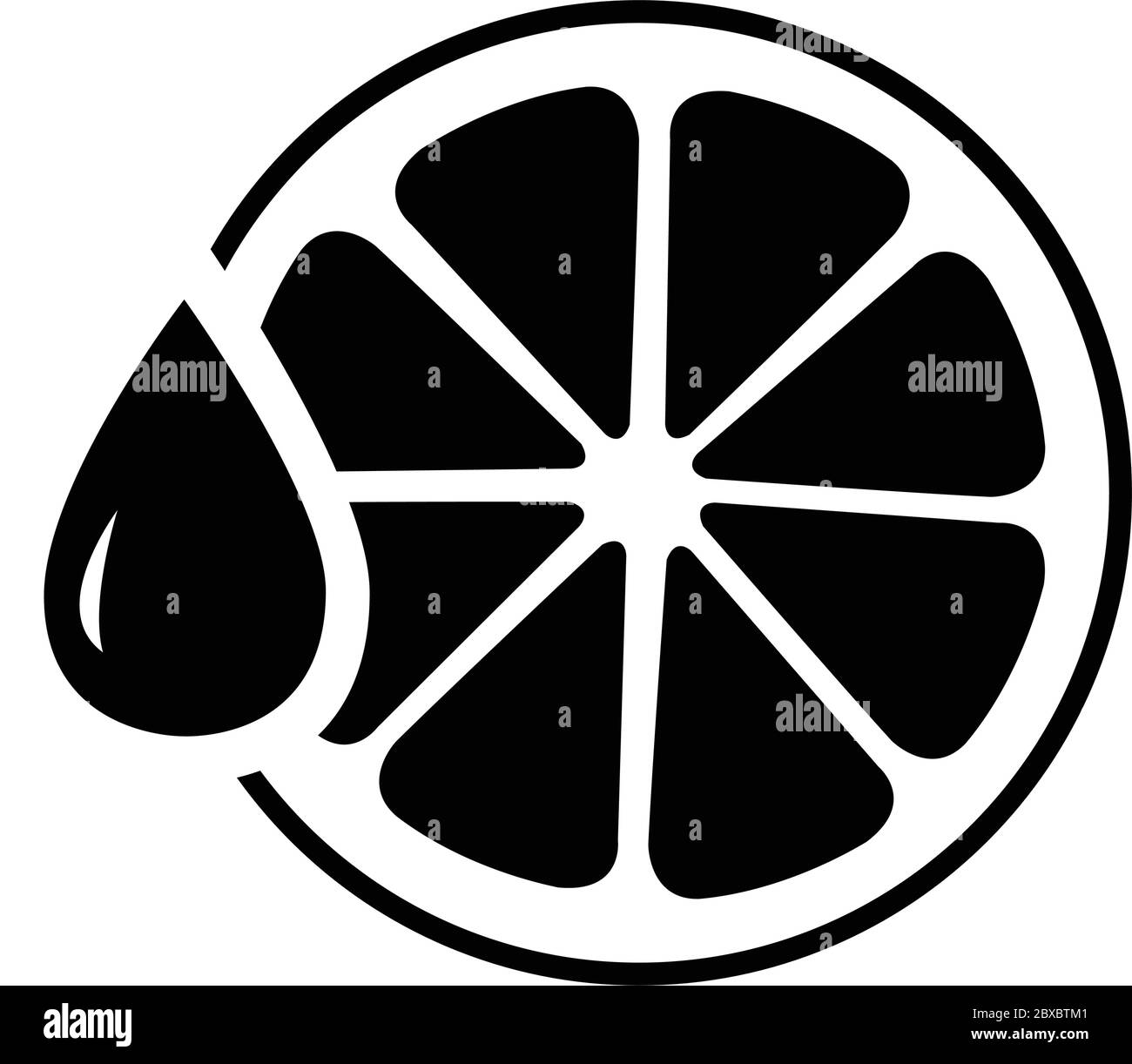 Orange Juice Symbol Vektor-Illustration isoliert auf weißem Hintergrund eps 10 Stock Vektor