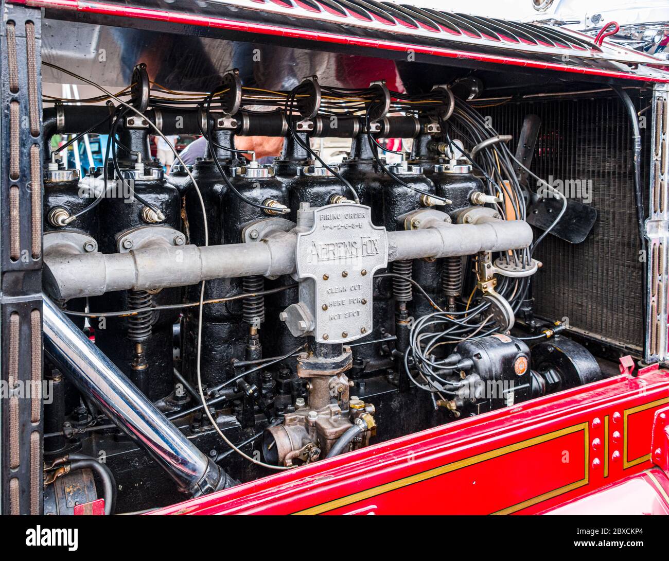 2019 Barrett-Jackson Scottsdale Auktion, 1928 Ahrens-Fox Fire Engine Stockfoto