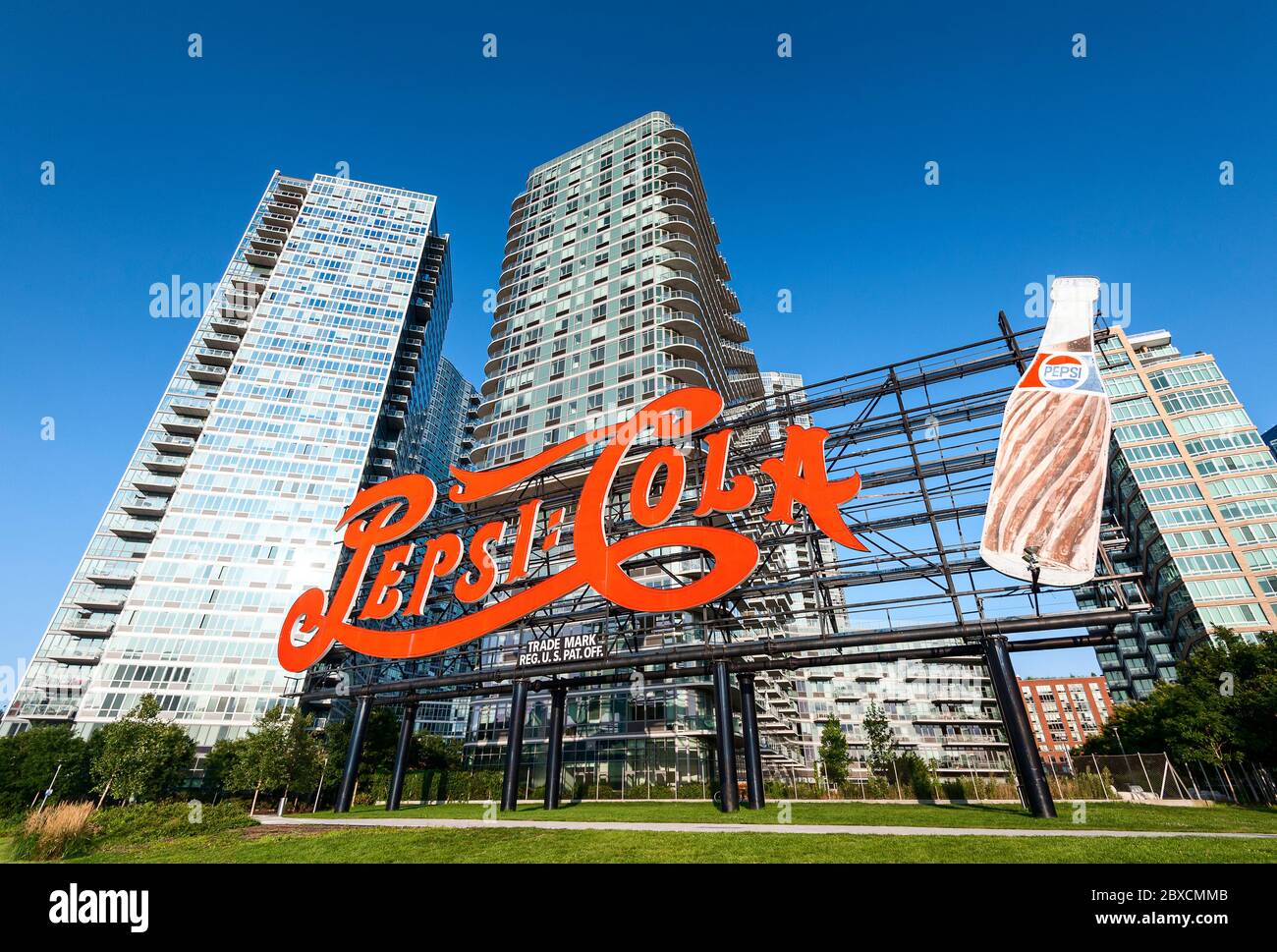 Pepsi Cola Schild Long Island City Queens Stockfoto