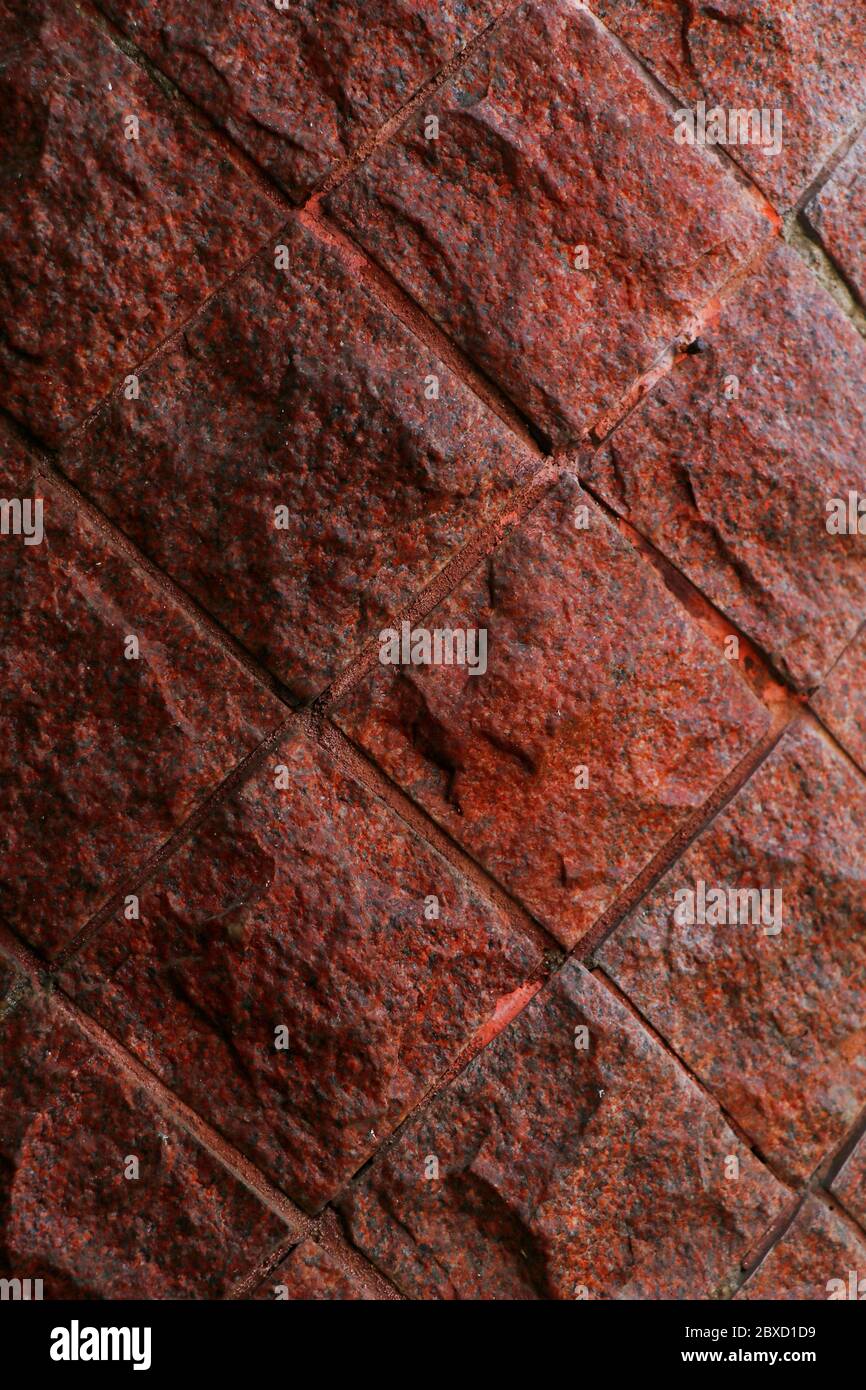 alte rote Ziegel Wand Textur Stockfoto