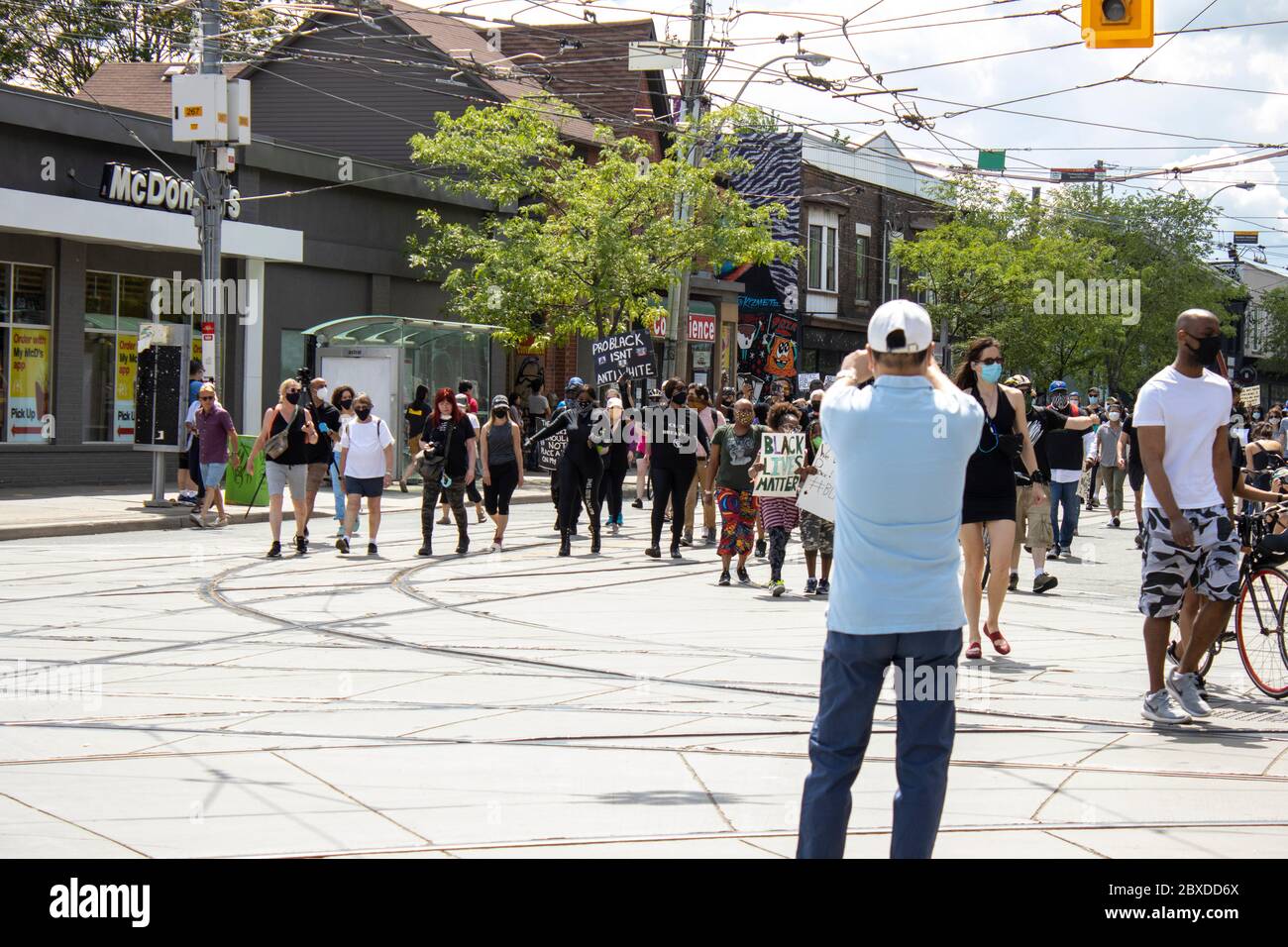 Black Lives Matter: Protest Toronto AM - 06-06-20 Stockfoto