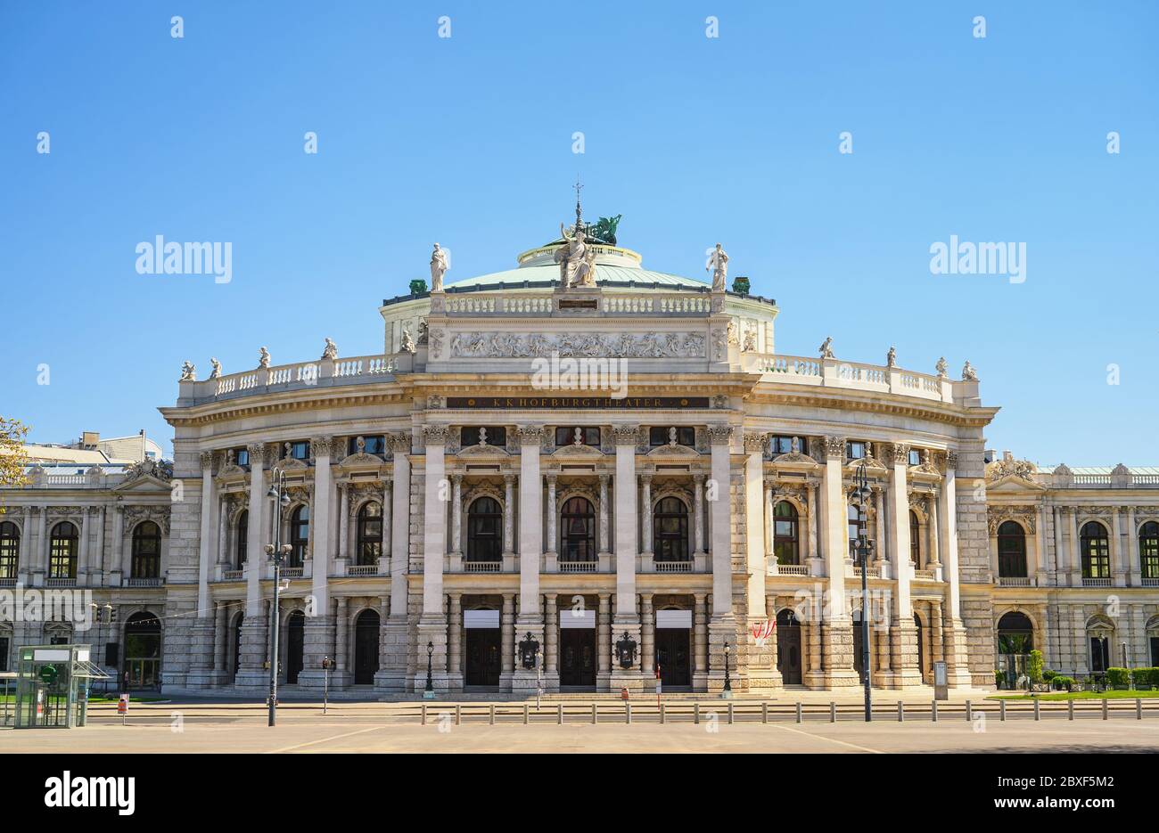 Wien Österreich City Skyline am Burgtheater Stockfoto