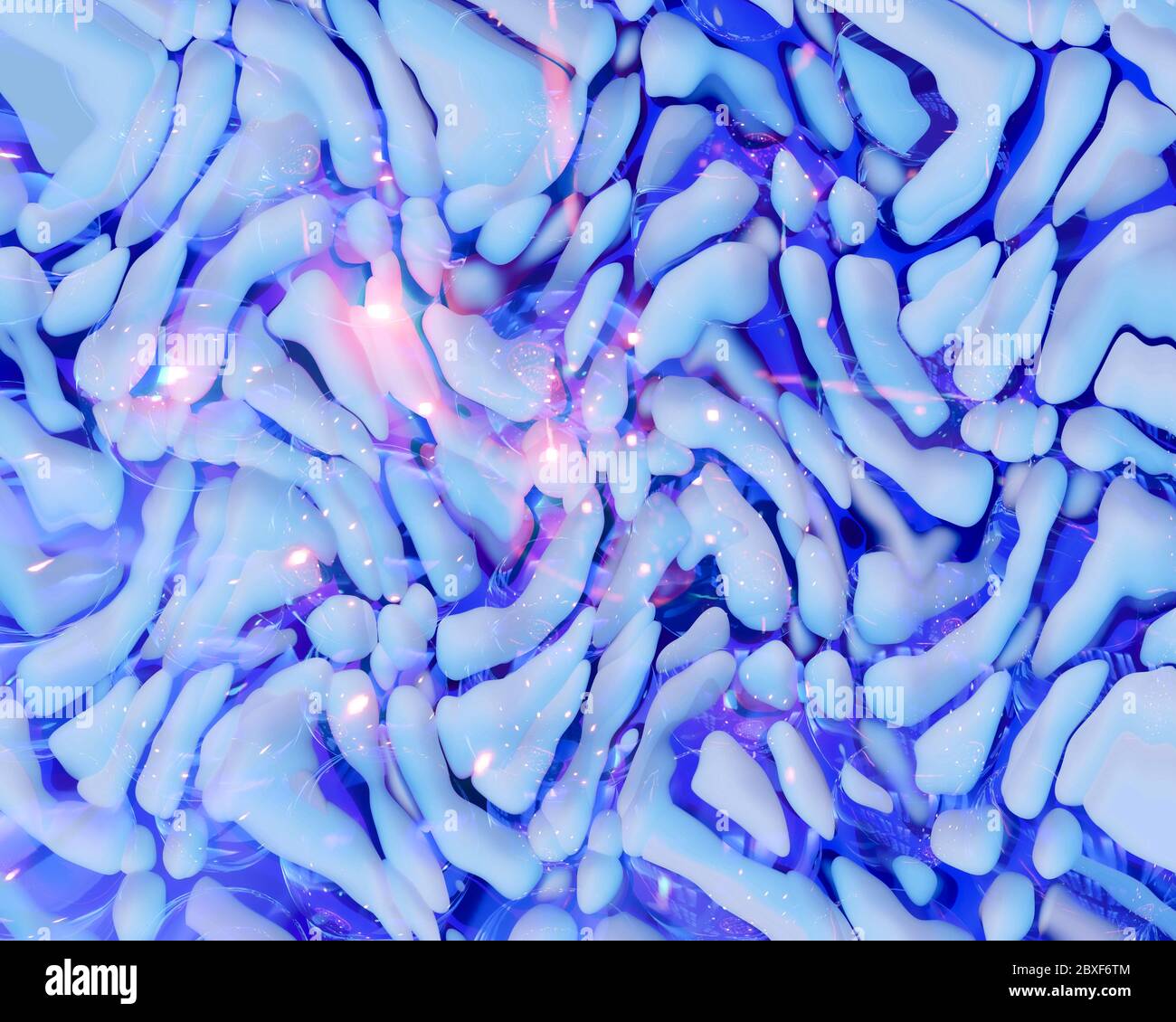 Ein farbiger, geometrischer Hintergrund. 3d-Illustration Stockfoto