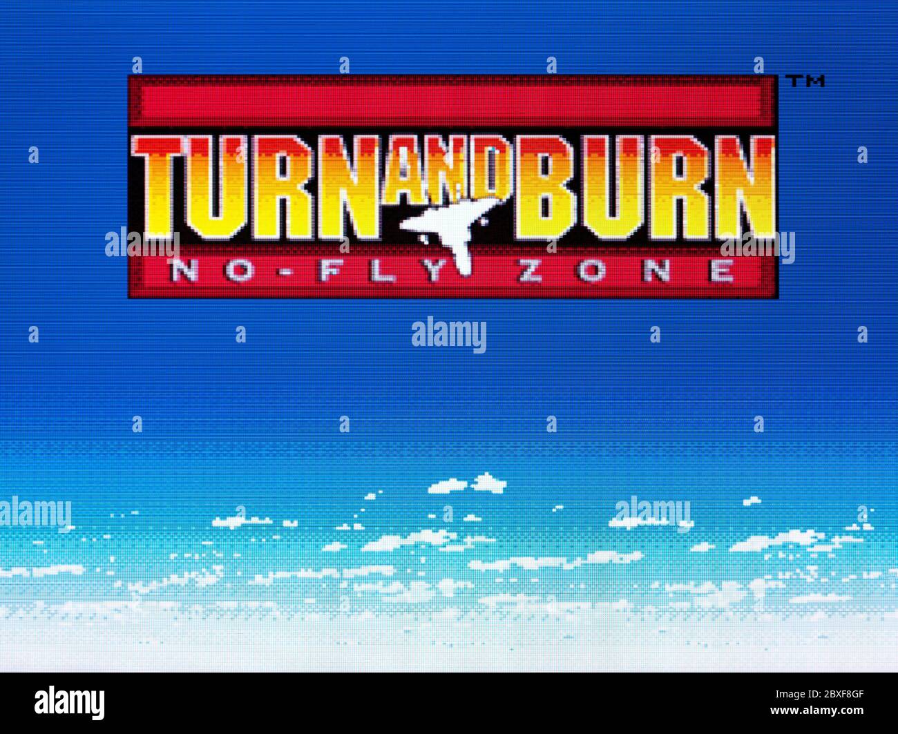 Turn and Burn No Fly Zone - SNES Super Nintendo - nur für redaktionelle Verwendung Stockfoto