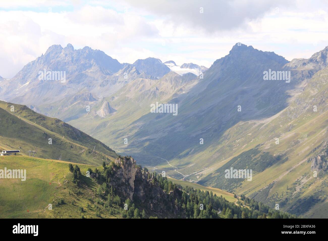 Die Silvretta Alpen in Österreich Stockfoto