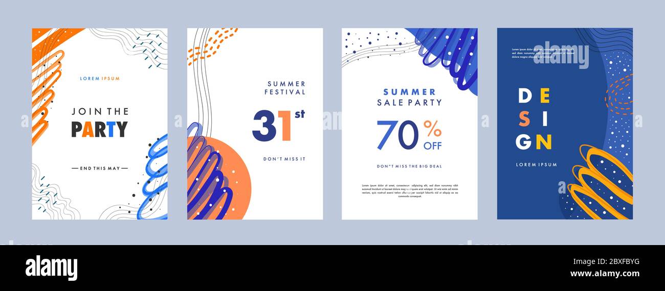 Satz von abstrakten kreativen künstlerischen Vorlagen. Universelle Cover Designs für Geschäftsbericht, Broschüren, Flyer, Präsentationen, Broschüren, Magazine. Stock Vektor