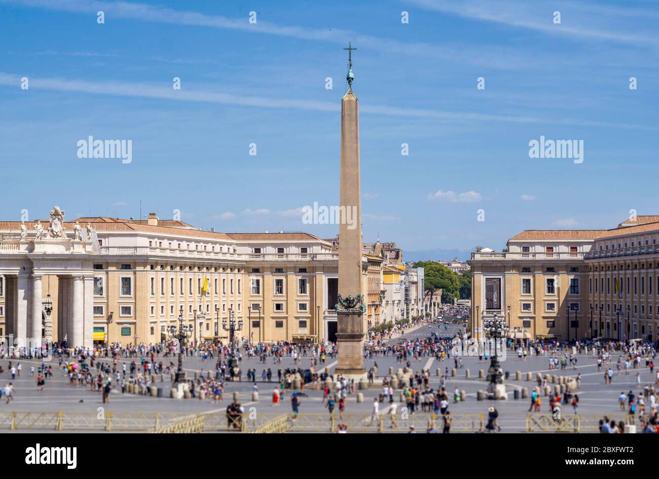 Petersplatz - Vatikanstadt Stockfoto