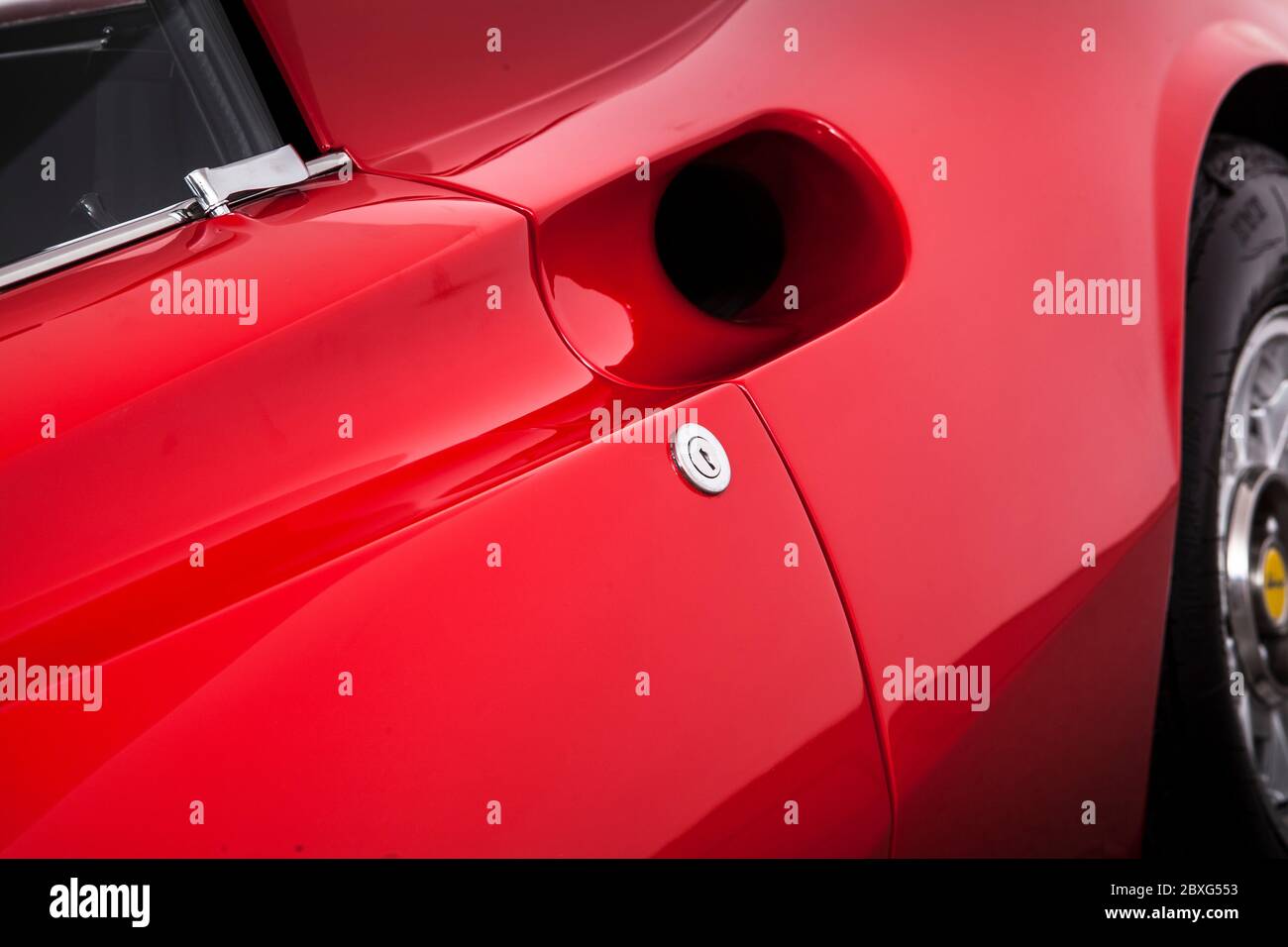 Ferrari Dino 246 GTS Lufteinlass Stockfoto