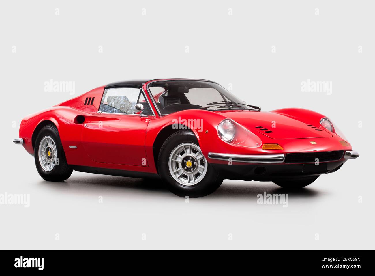 Ferrari Dino 246 GTS Vorderwinkel Stockfoto
