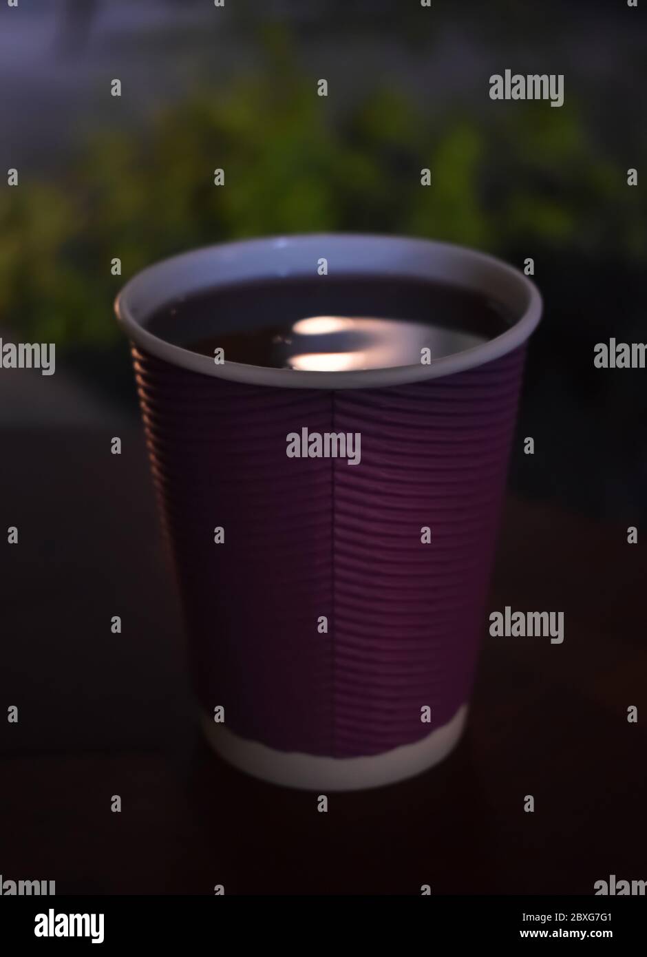 Viele unvergessliche Momente im Leben geschehen mit einer Tasse Kaffee Stockfoto