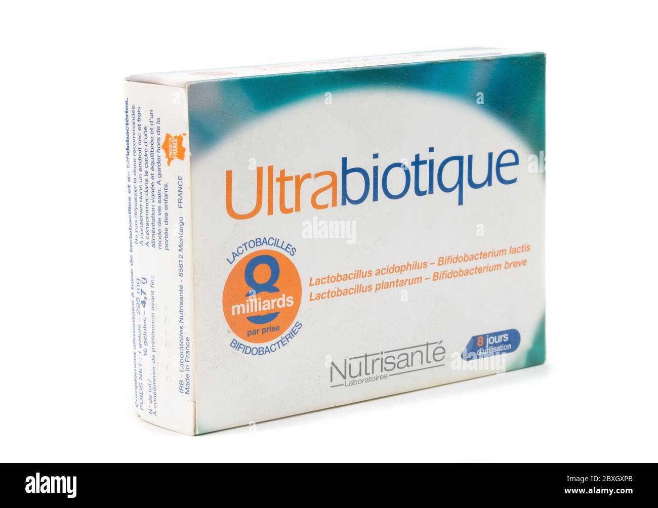 TIFLIS, GEORGIEN - 18. April 2020: Ultrabiotique Medizin Pillen von Nutrisante Stockfoto