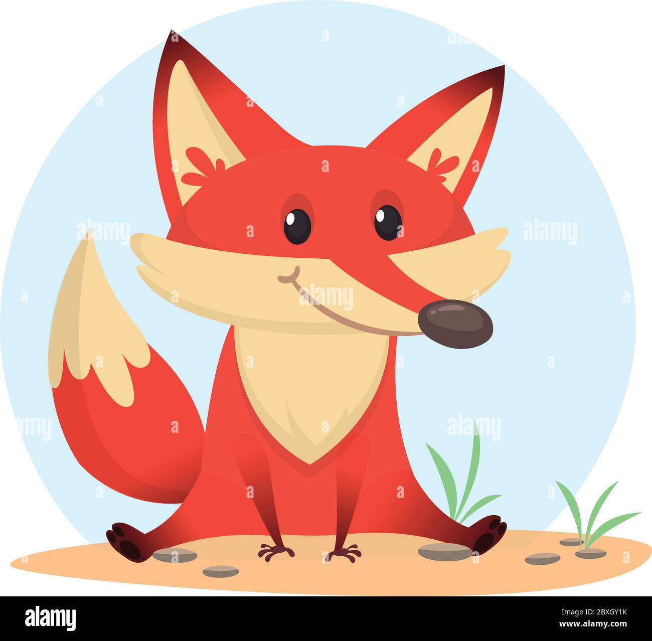 Lustige Cartoon Fuchs. Alamy