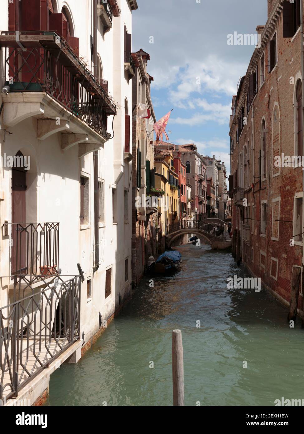Rio dei San Giovanni Laterano von der Ponte dei Conzafelzi, Venedig, Italien Stockfoto