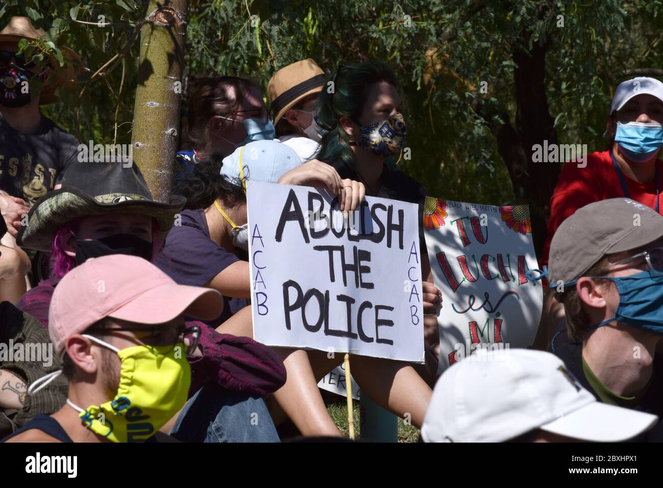 Tausende von Demonstranten besuchen die Black Lives Matter Tucson: Feier von Black Lives Protest und Demonstration, um schwarze Menschen zu erinnern, die herkommen Stockfoto