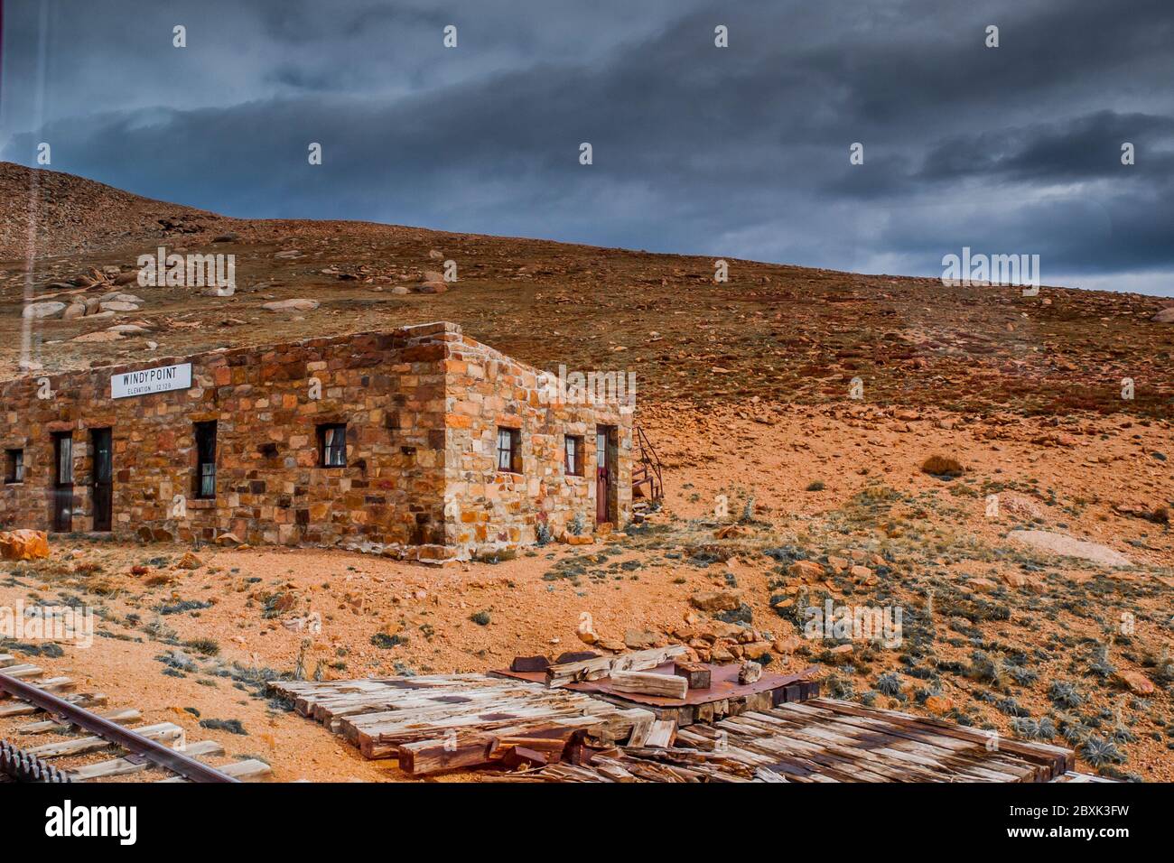 Pikes Peak Wandern und Gipfel Stockfoto