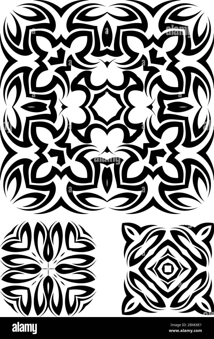 Tribal Tattoo Design Vektor Illustration Stock Vektor