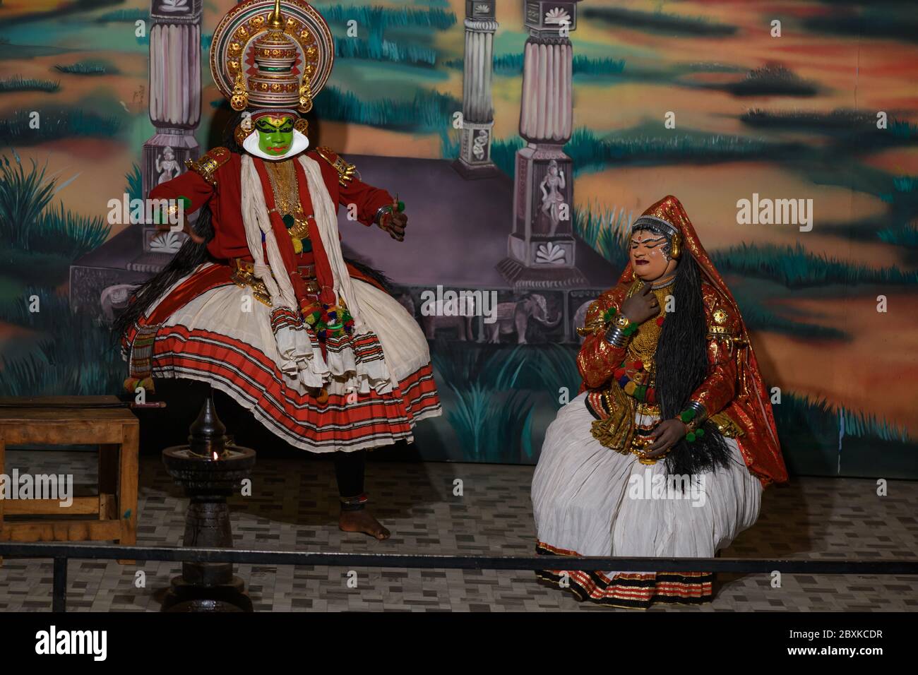 Indischer Klassischer Tanz, Kathakali Stockfoto