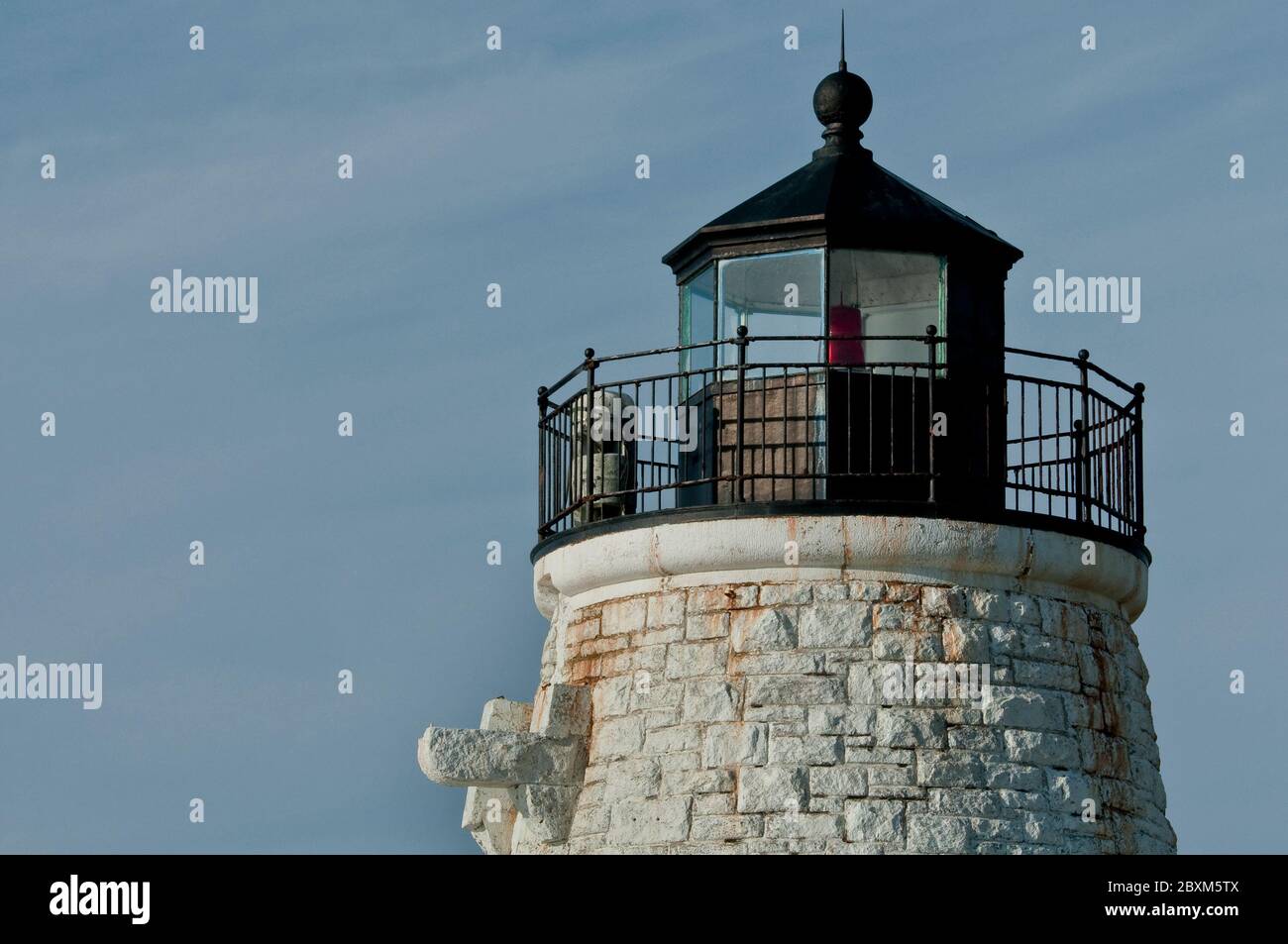 Castle Hill Lighthouse, Newport, Rhode Island Stockfoto