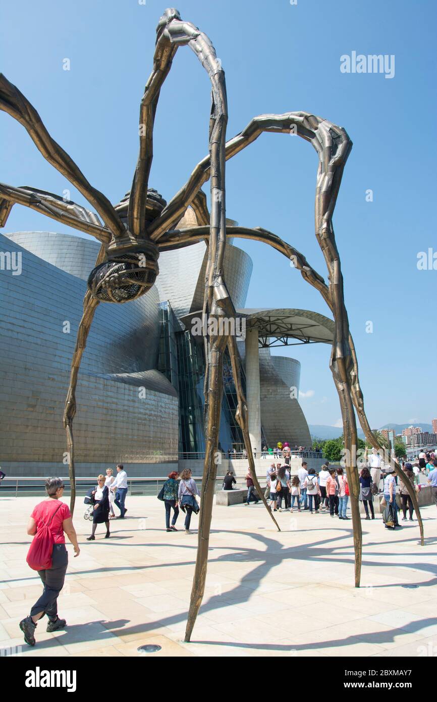 Das weltberühmte Guggenheim-Museum in Bilbao Stockfoto