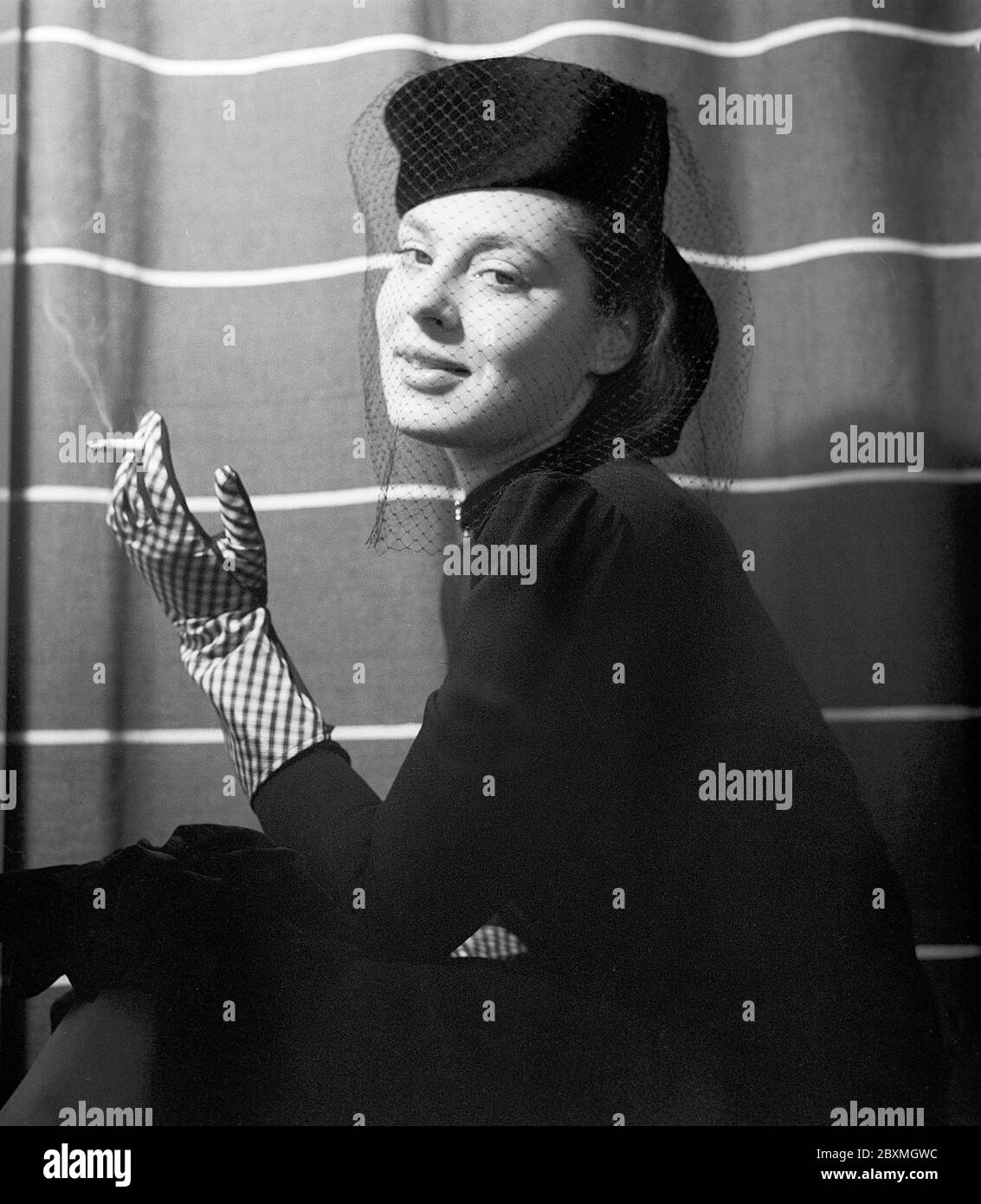 Viveca Lindfors. Schwedisch-Amerikanische Schauspielerin. 1920-1995. Schweden 1940. Kristoffersson. ref. 159-30 Stockfoto