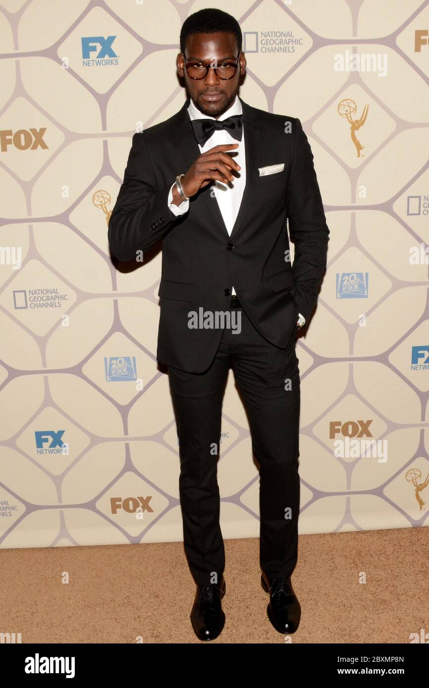 20. September 2015, Los Angeles, Kalifornien, USA: Schauspieler Kofi Siriboe nimmt am 20. September 2015 an der 67. Primetime Emmy Awards Fox nach der Party in Los Angeles, Kalifornien, Teil. (Bild: © Billy Bennight/ZUMA Wire) Stockfoto