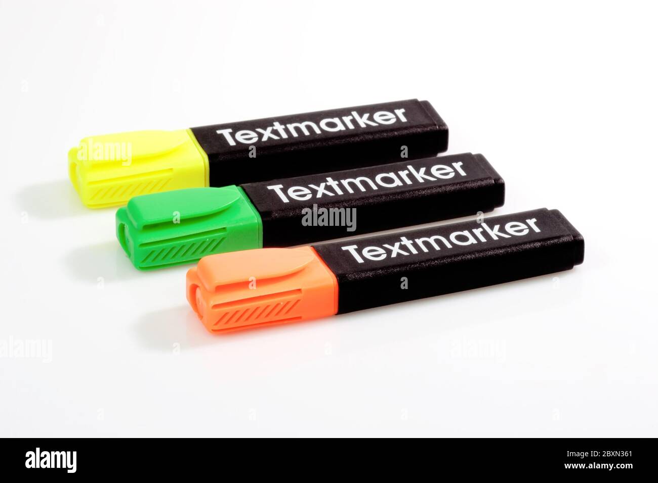 Textmarker Stockfoto