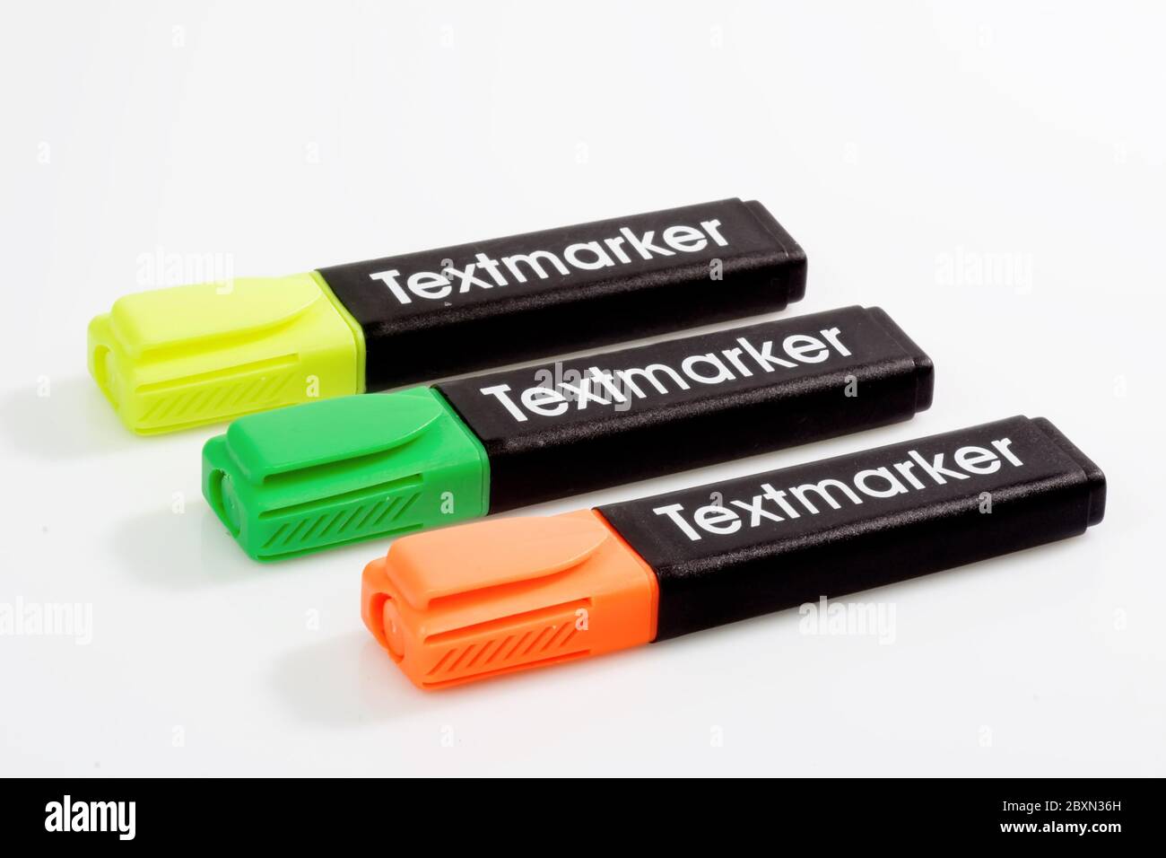 Textmarker Stockfoto
