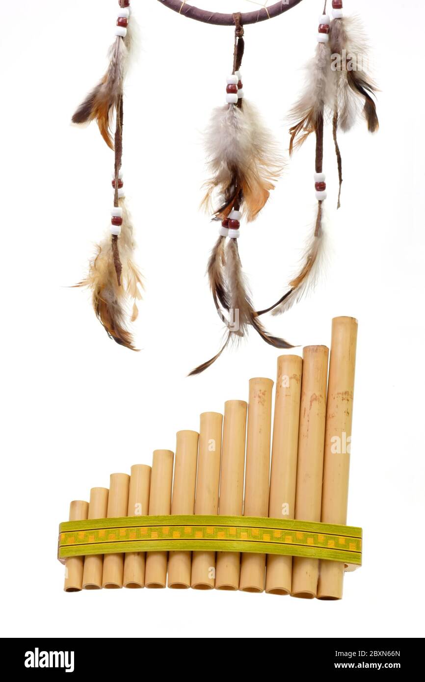 Panflöte Stockfoto