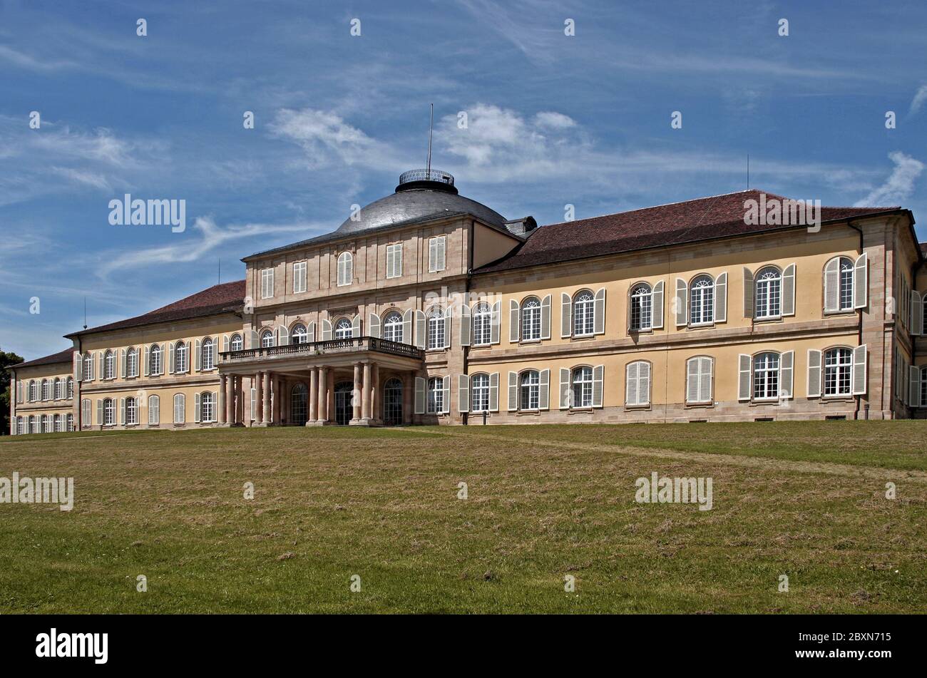 Schloss Hohenheim bei Stuttgart Stockfoto