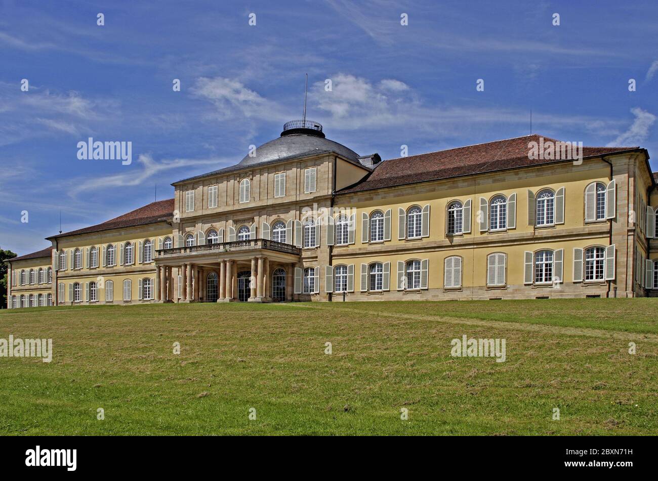 Schloss Hohenheim bei Stuttgart Stockfoto